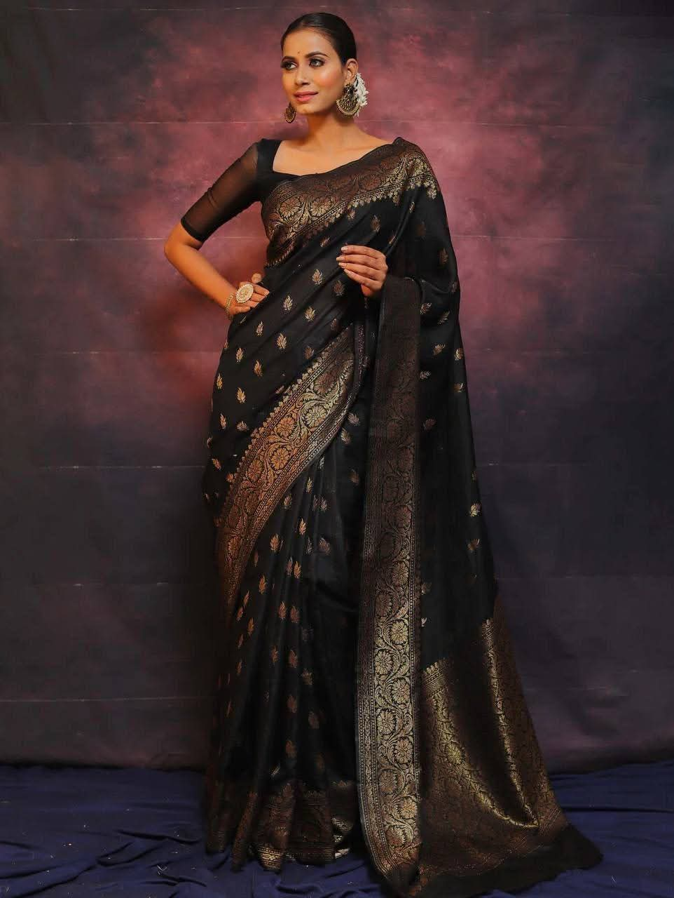 Lichi silk saree