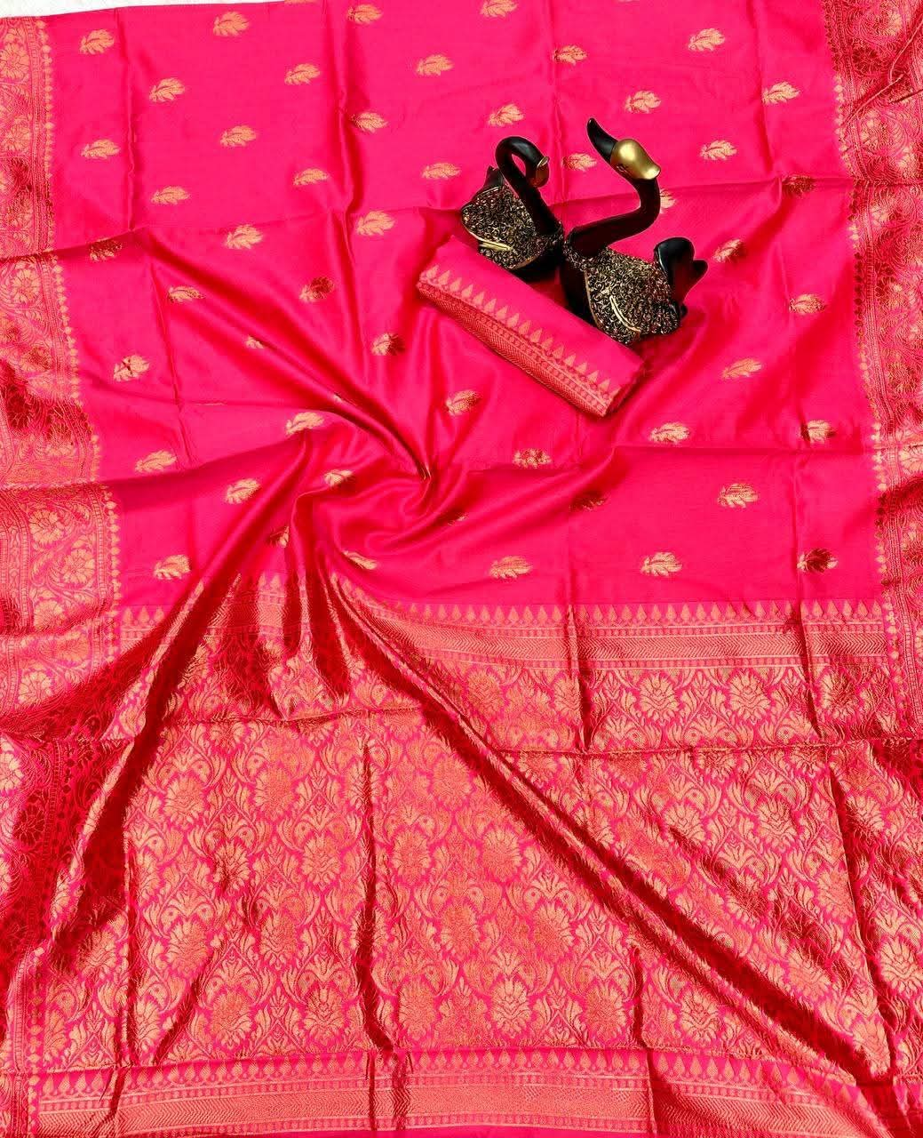 Lichi silk saree