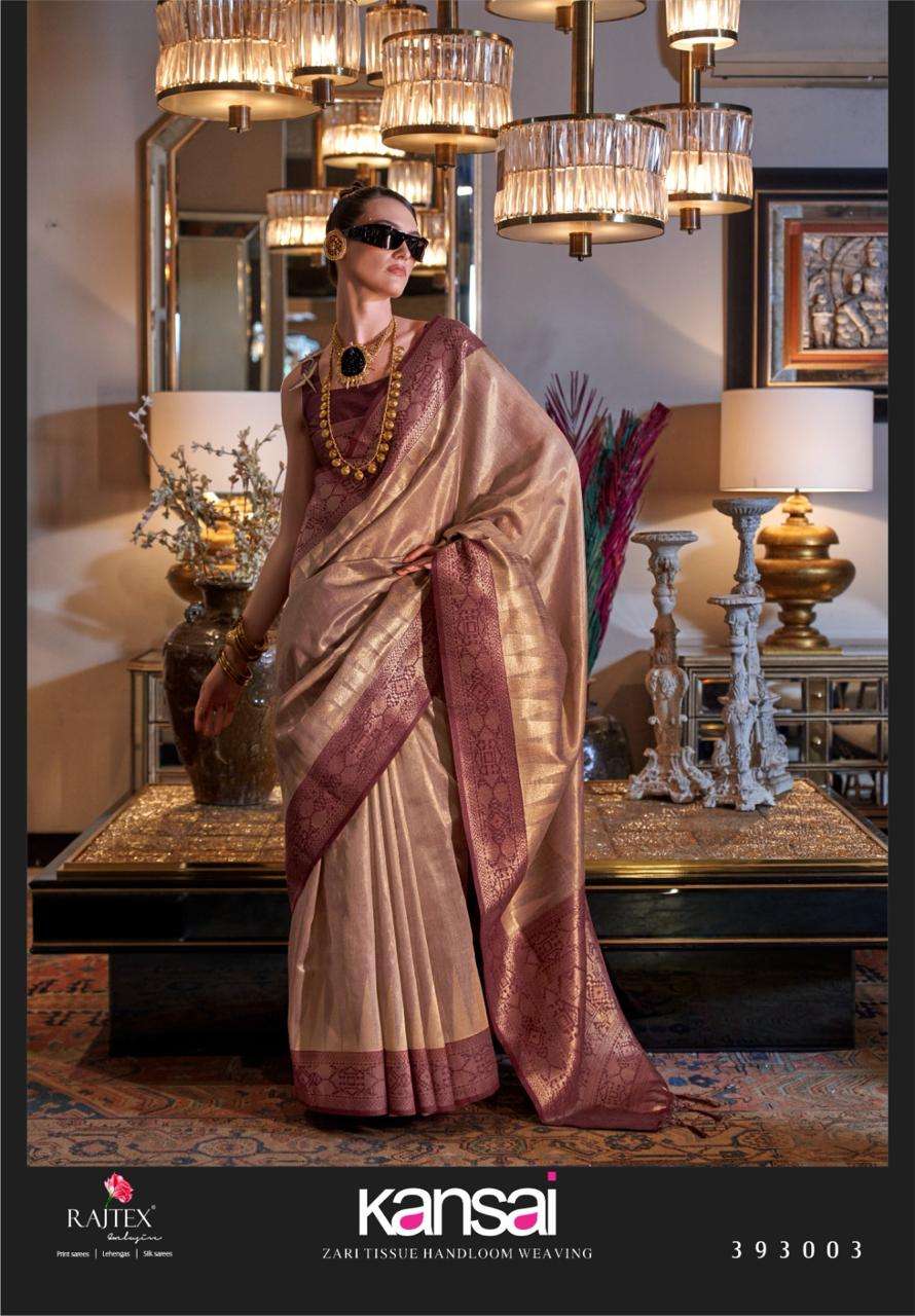 ZARI TISSUE HANDLOOM WEAVING saree