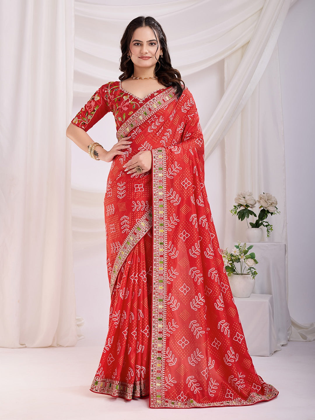 Vichitra Silk Saree