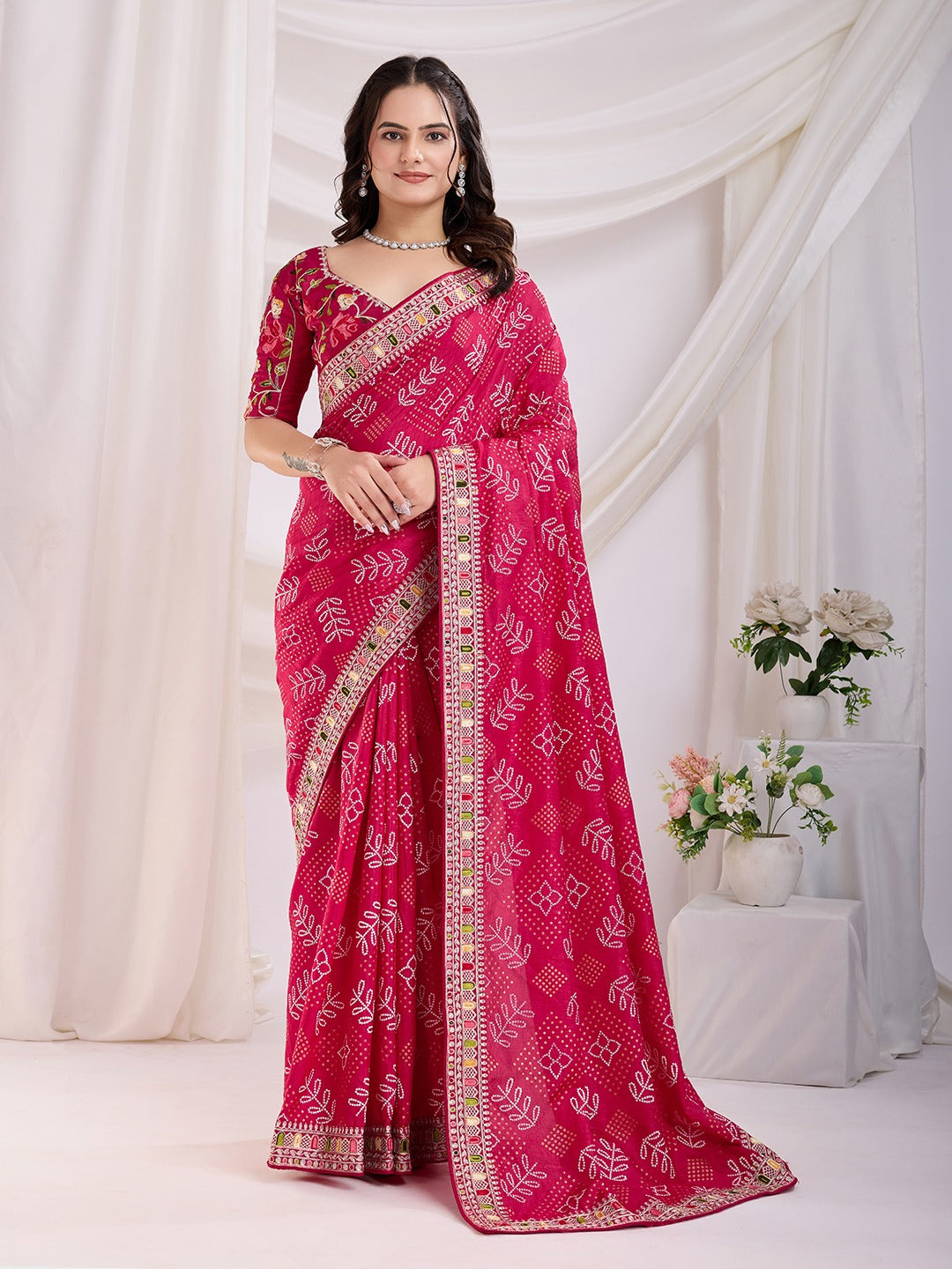 Vichitra Silk Saree