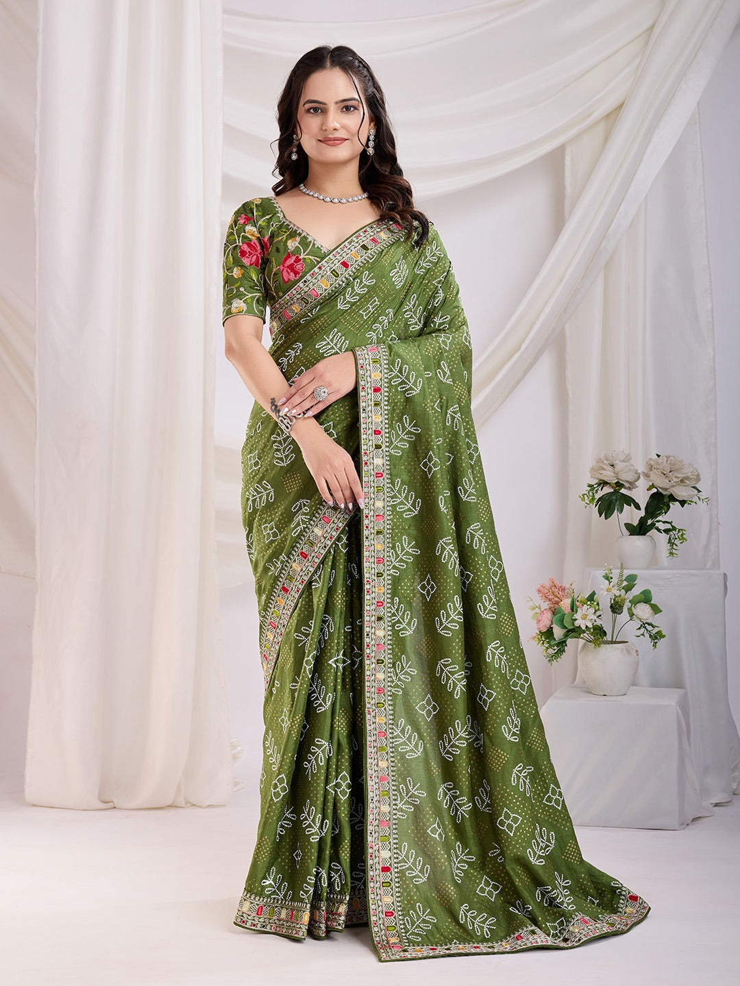 Vichitra Silk Saree