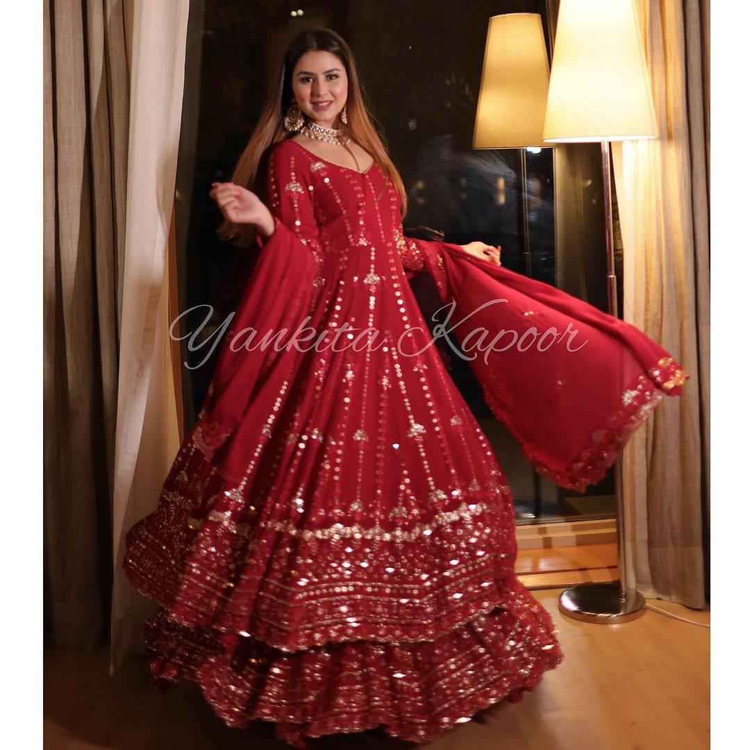 NEW DESIGNER EMBROIDERED ANARKALI GOWN&nbsp;