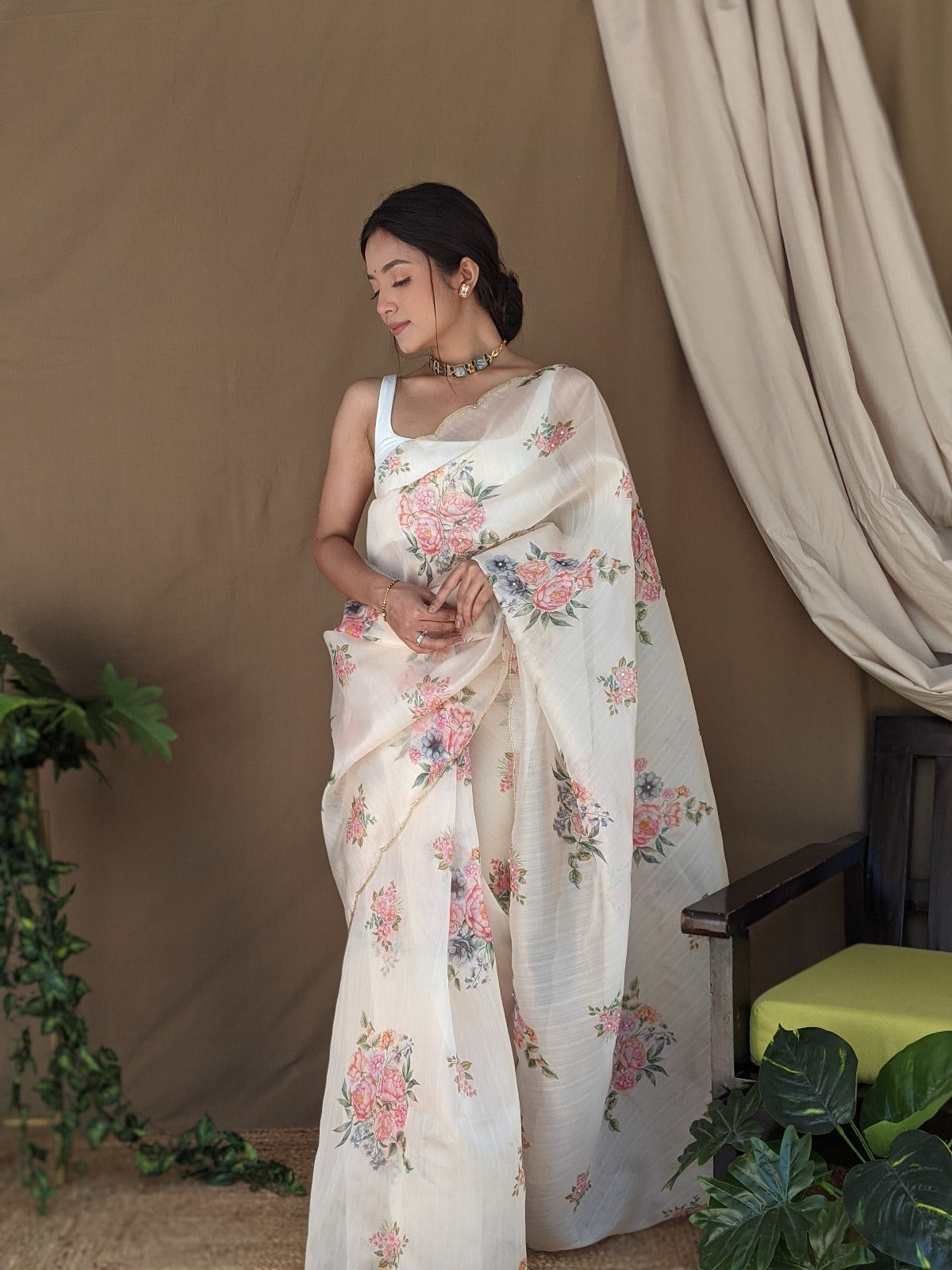 Khadi Organza Saree