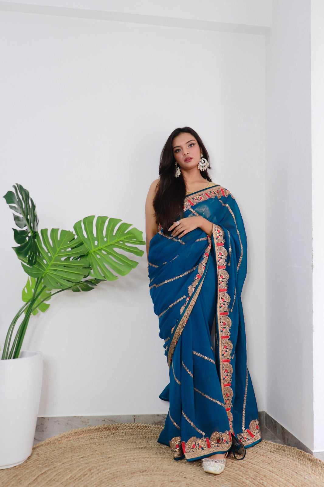 Superb Soft Refined Georget Silk Saree