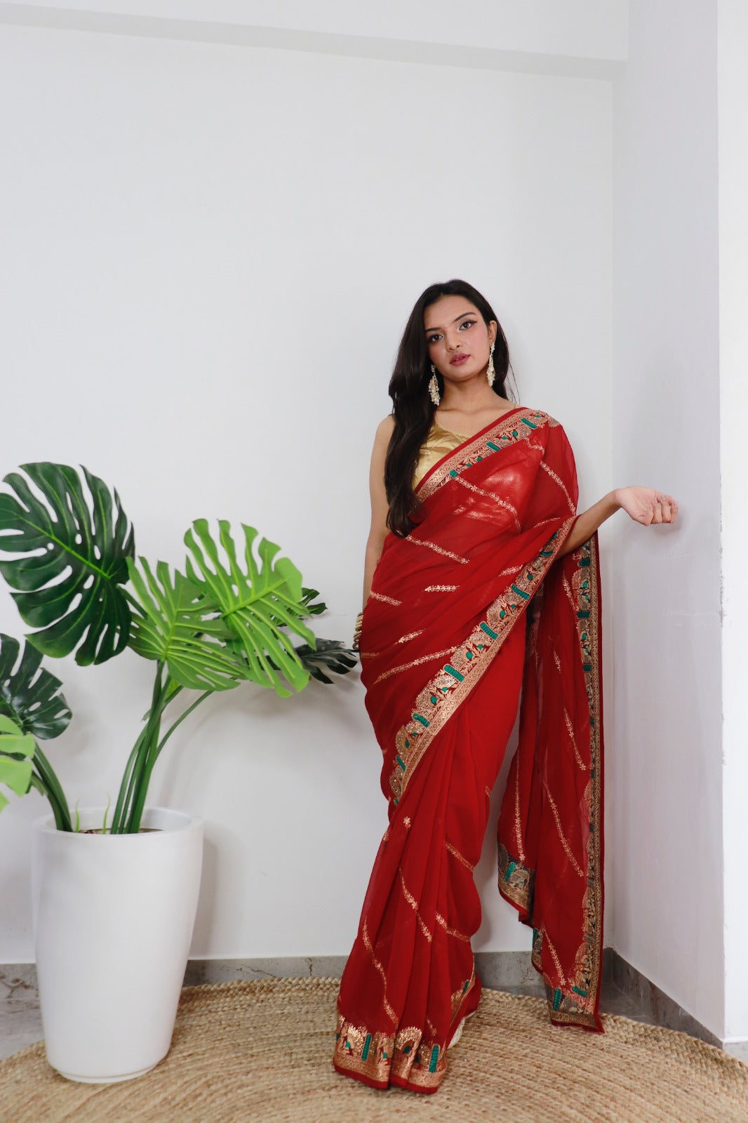 Superb Soft Refined Georget Silk Saree