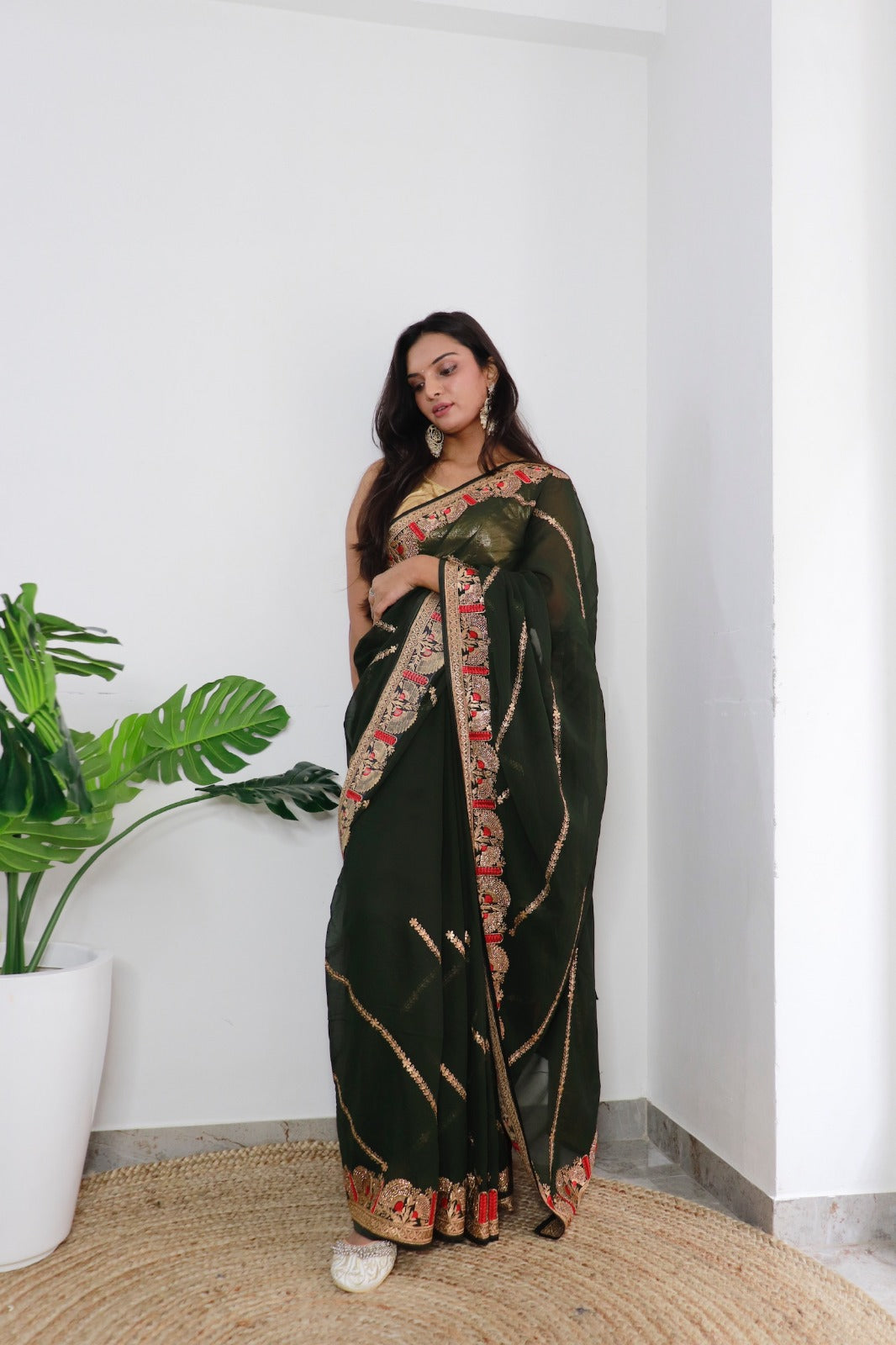 Superb Soft Refined Georget Silk Saree