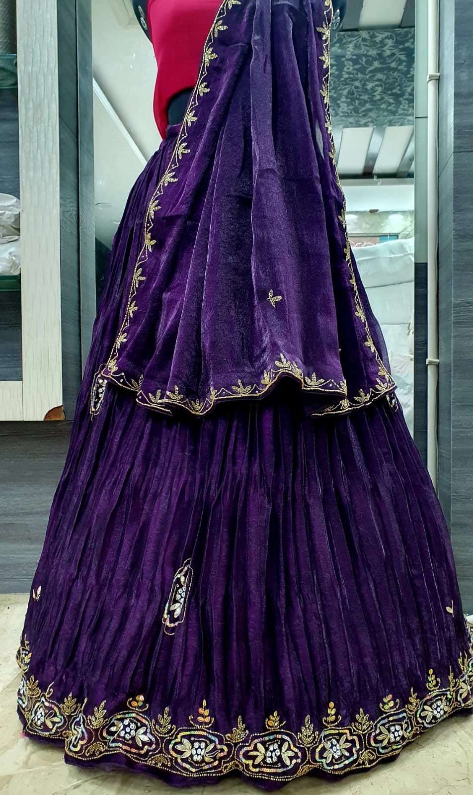 Pure jardosi work Lehenga