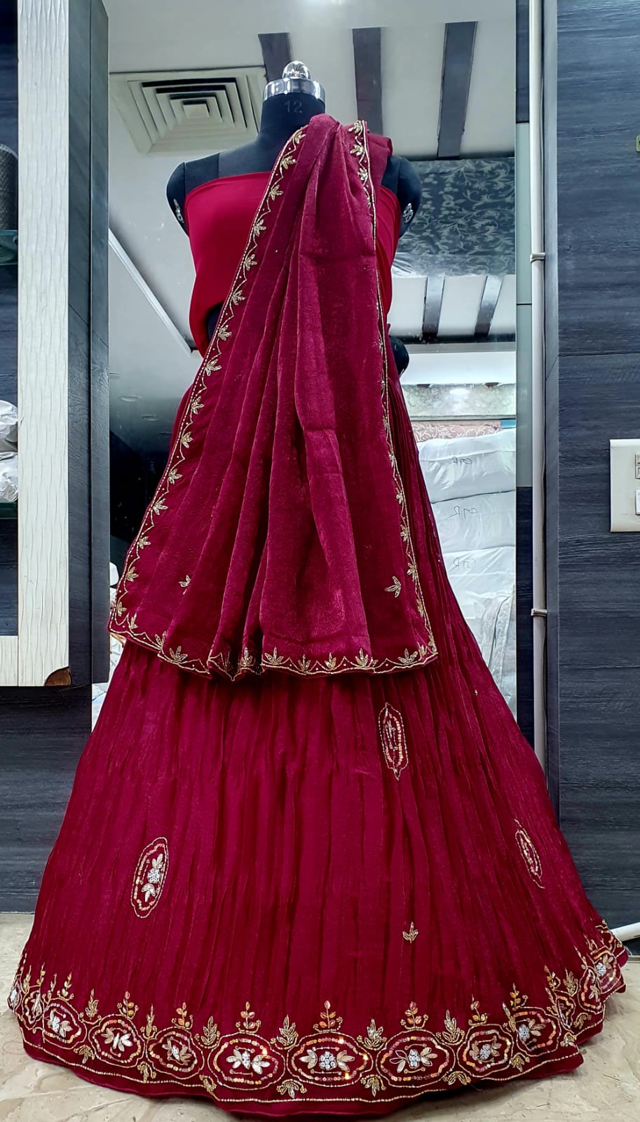 Pure jardosi work Lehenga