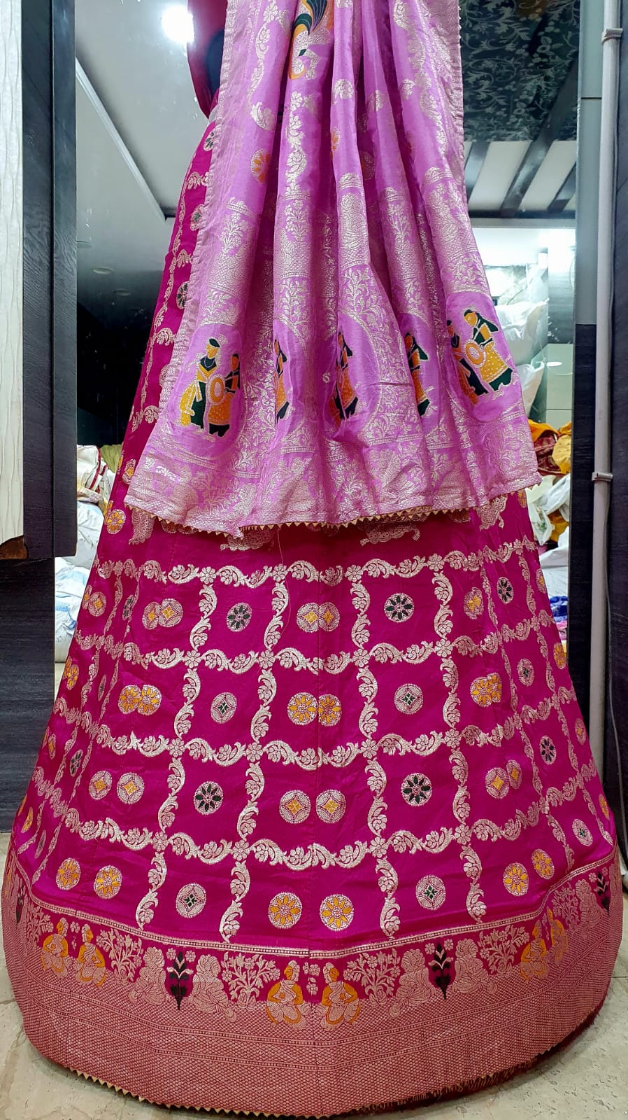 Pure Banarasi Dolo silk lehenga