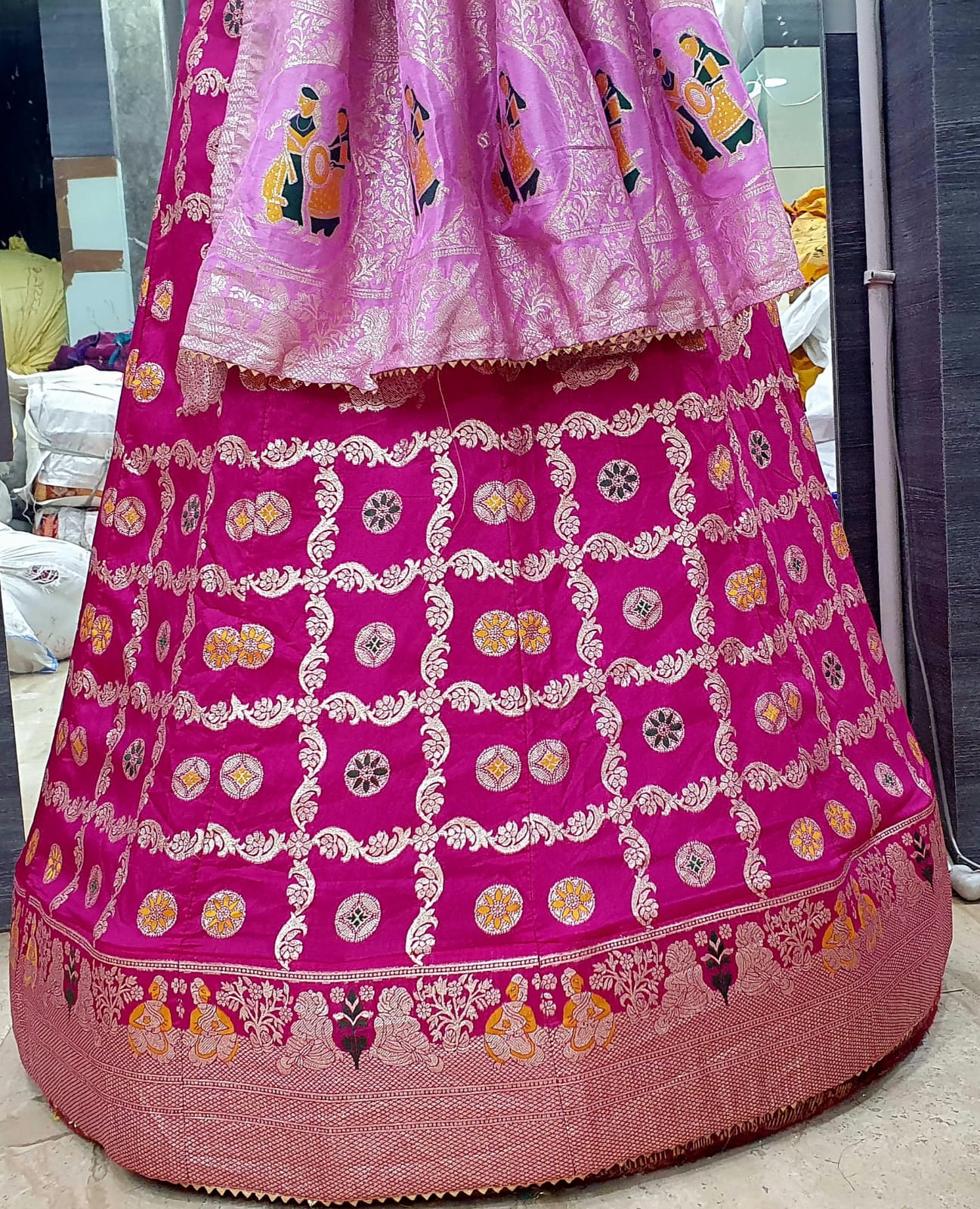 Pure Banarasi Dolo silk lehenga