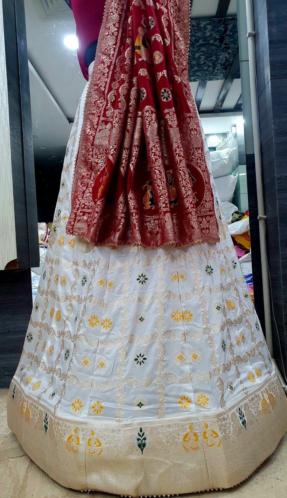 Pure Banarasi Dolo silk lehenga