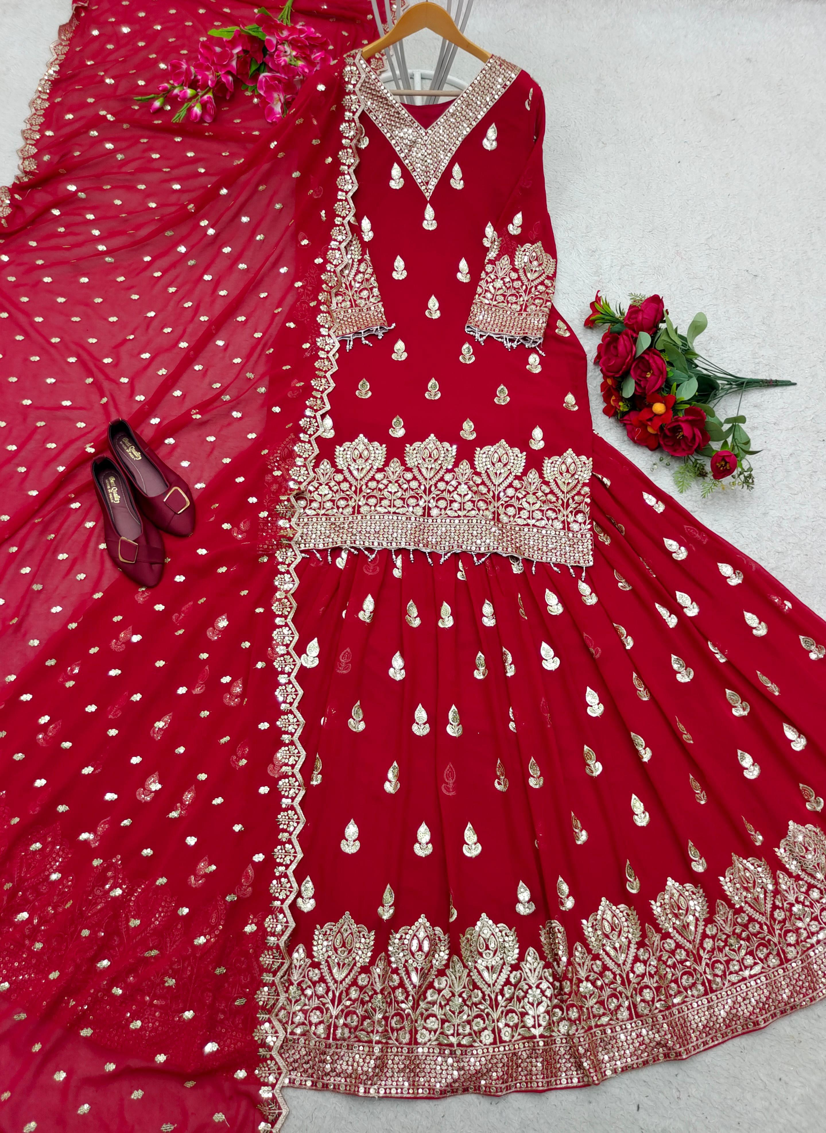 Launching New Design Top-Lehenga With Dupatt Set*