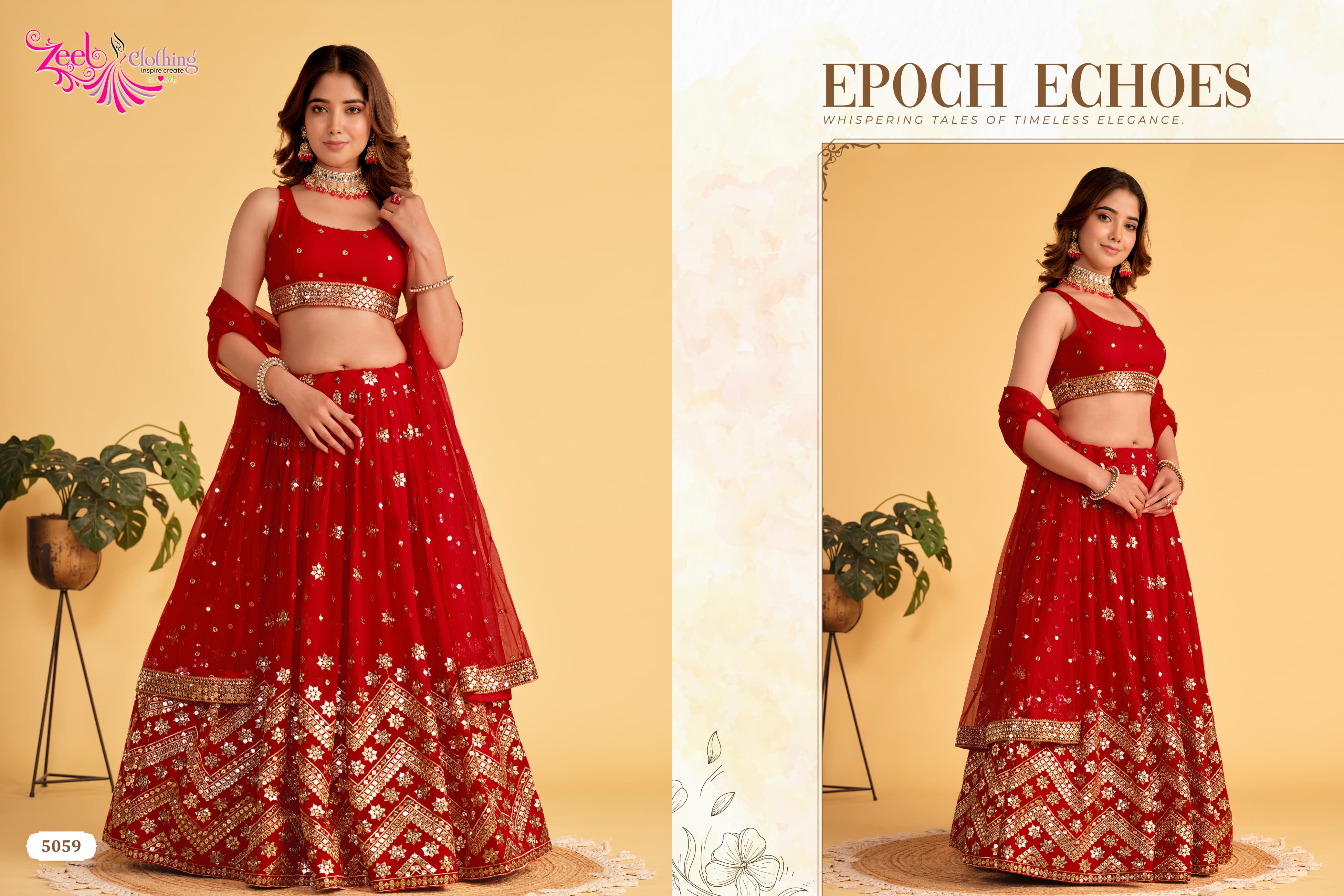 SEMISTITCHED SEQUENCE LEHENGA