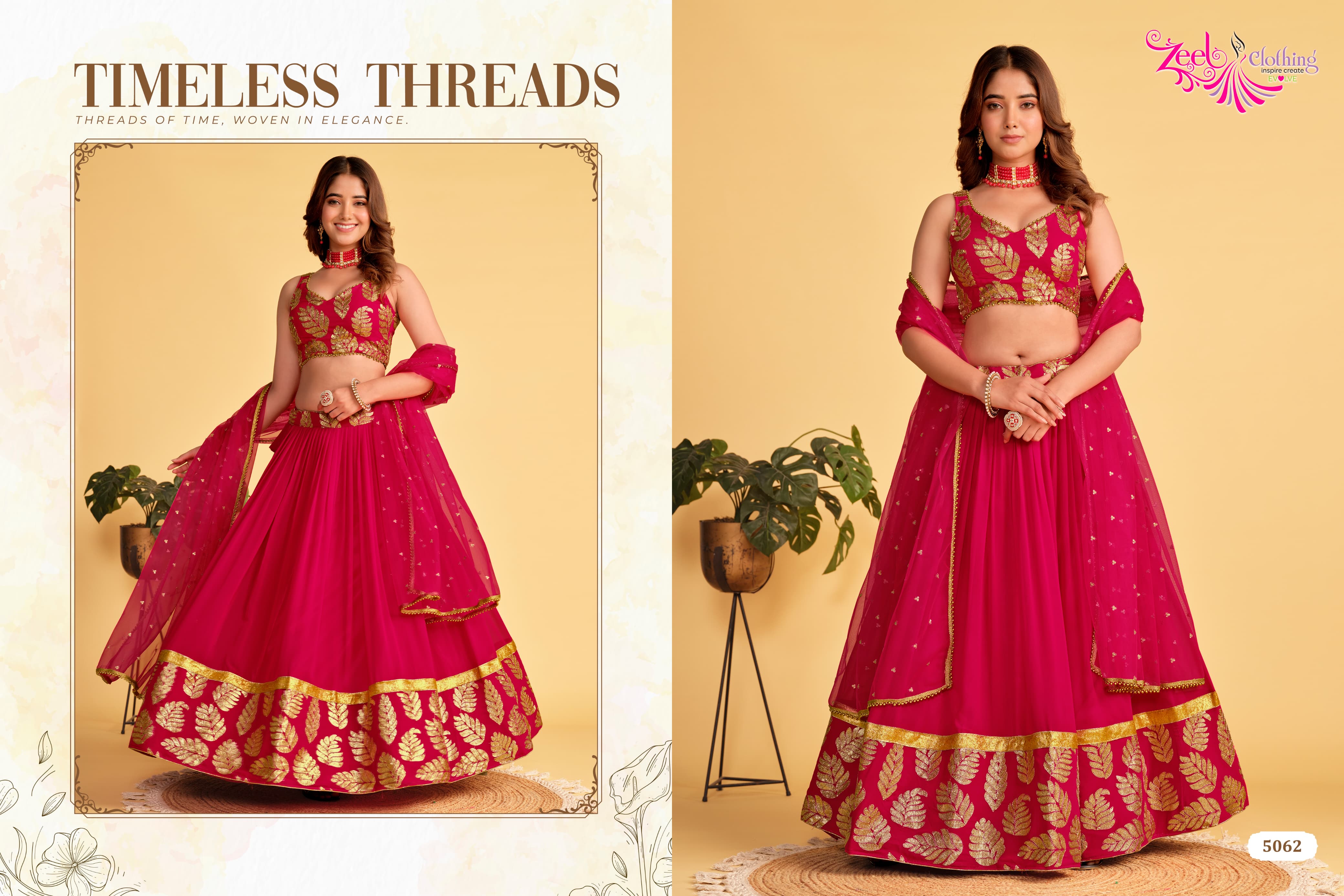 SEMISTITCHED SEQUENCE LEHENGA