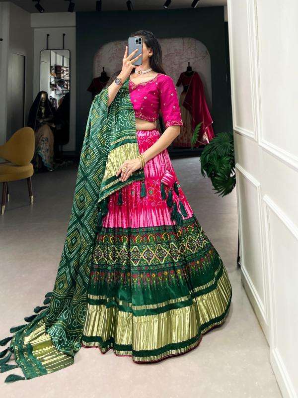 Pure Gaji silk lehenga choli*