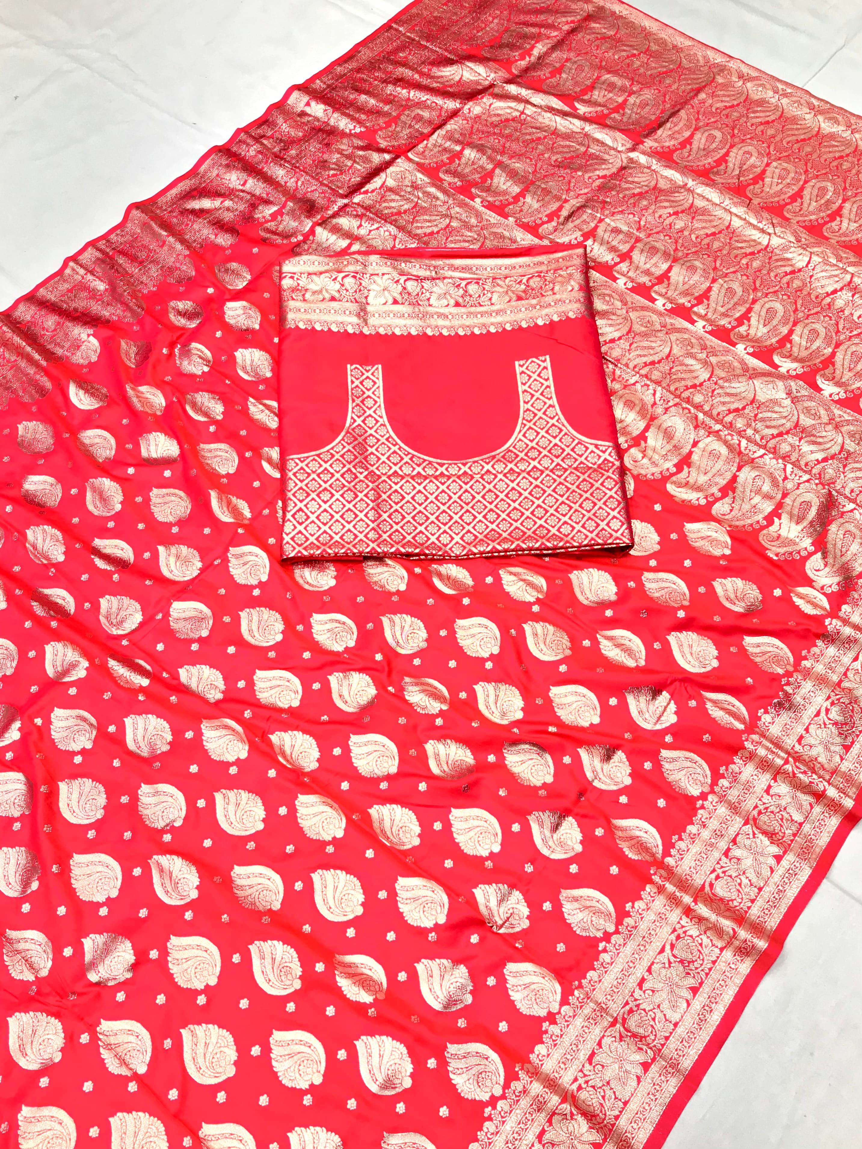 Pure Soft banarasi silk saree.