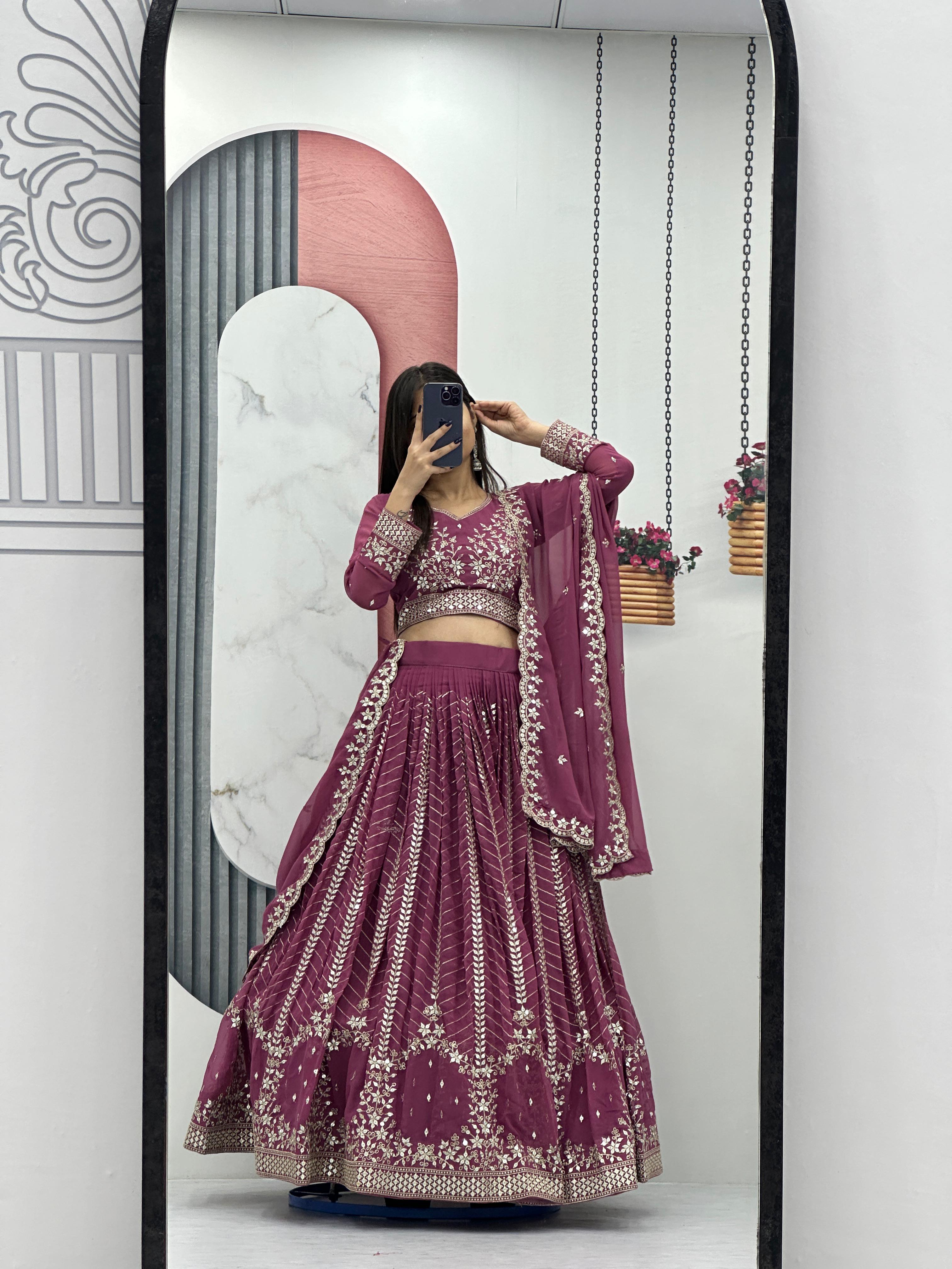 Launching Embroidered Lehenga Choli