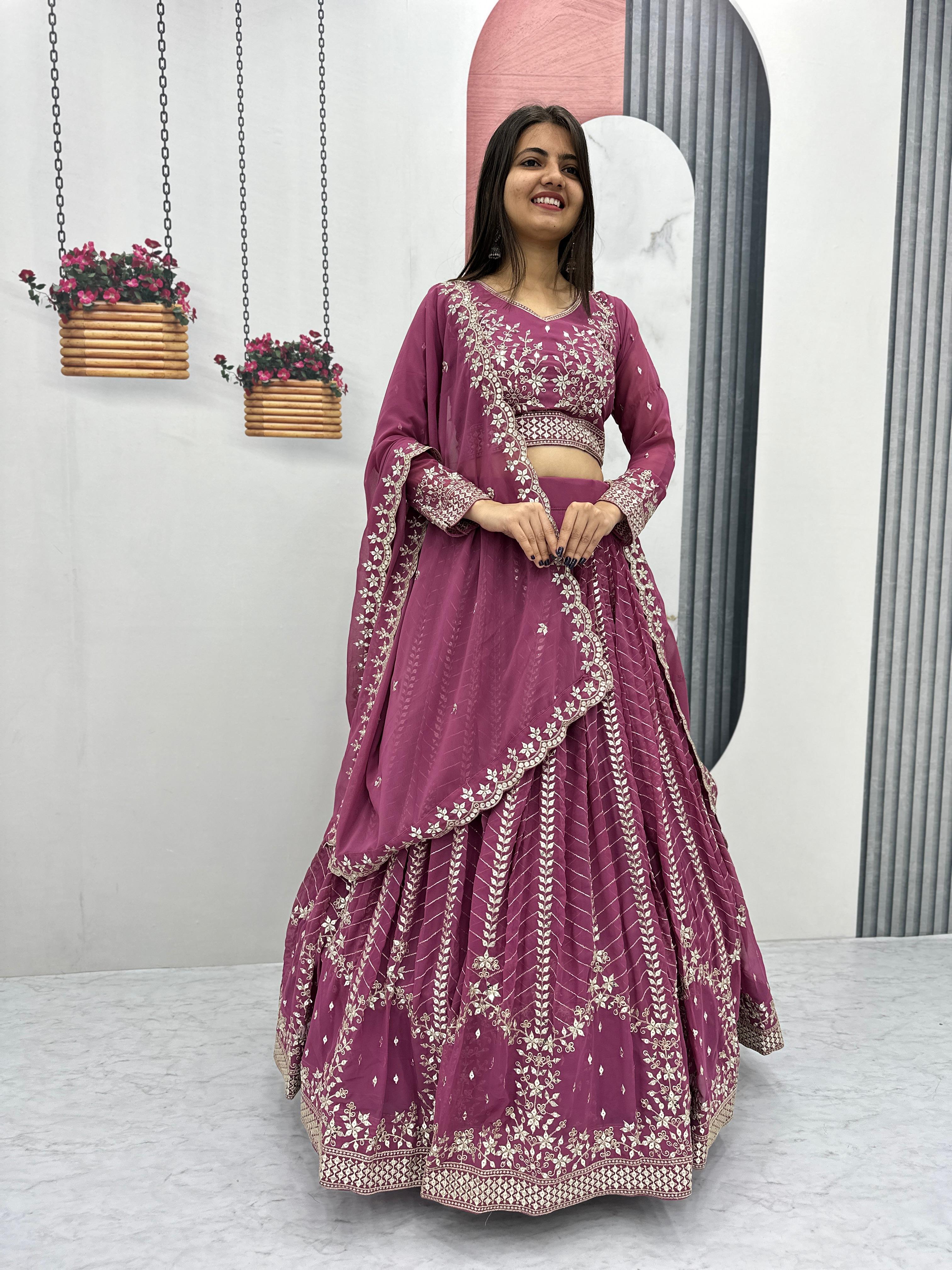 Launching Embroidered Lehenga Choli