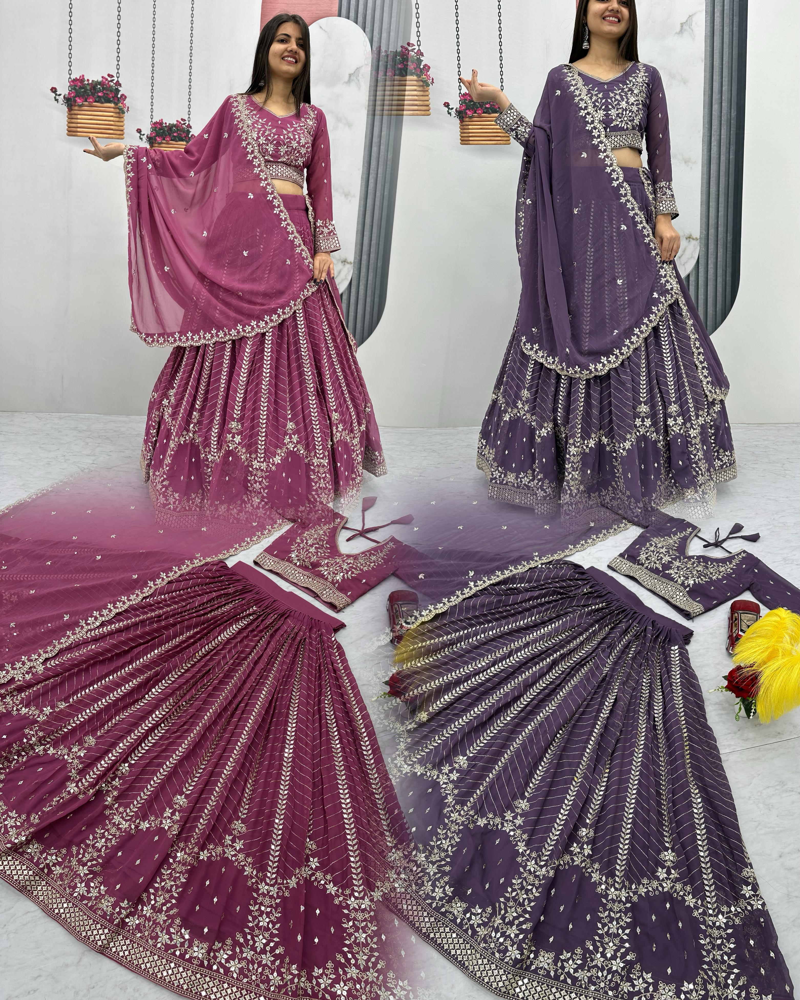 Launching Embroidered Lehenga Choli