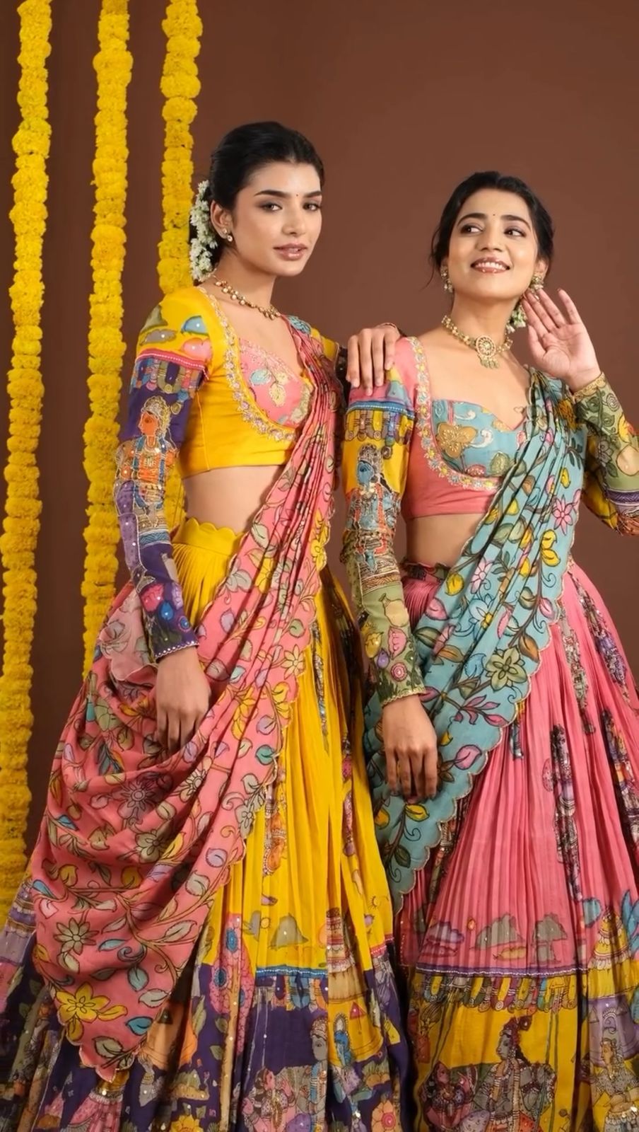 NEW KALAMKARI PRINTED LEHENGA CHOLI*