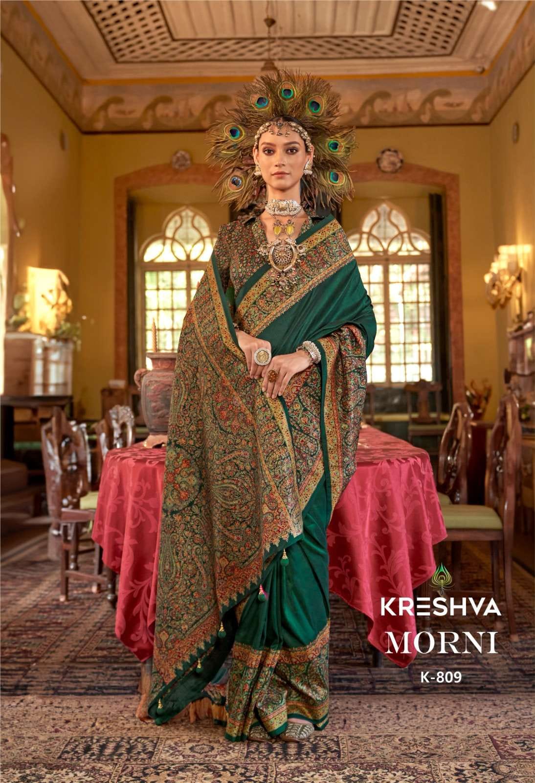 Kreshva Morni Soft Silk With Luxury Printed Fancy Look