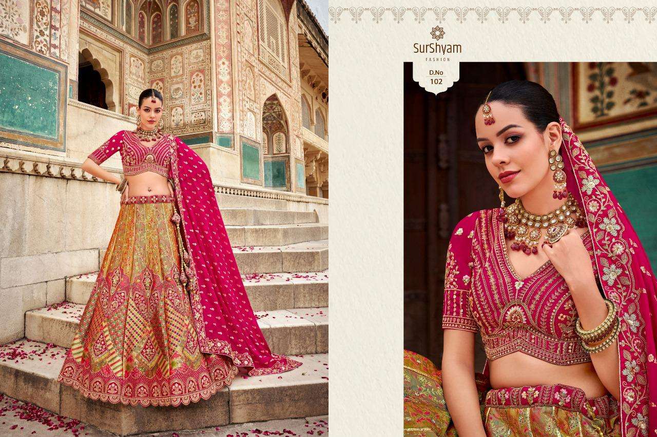 Banarasi silk Semi-Stitched Lehenga choli