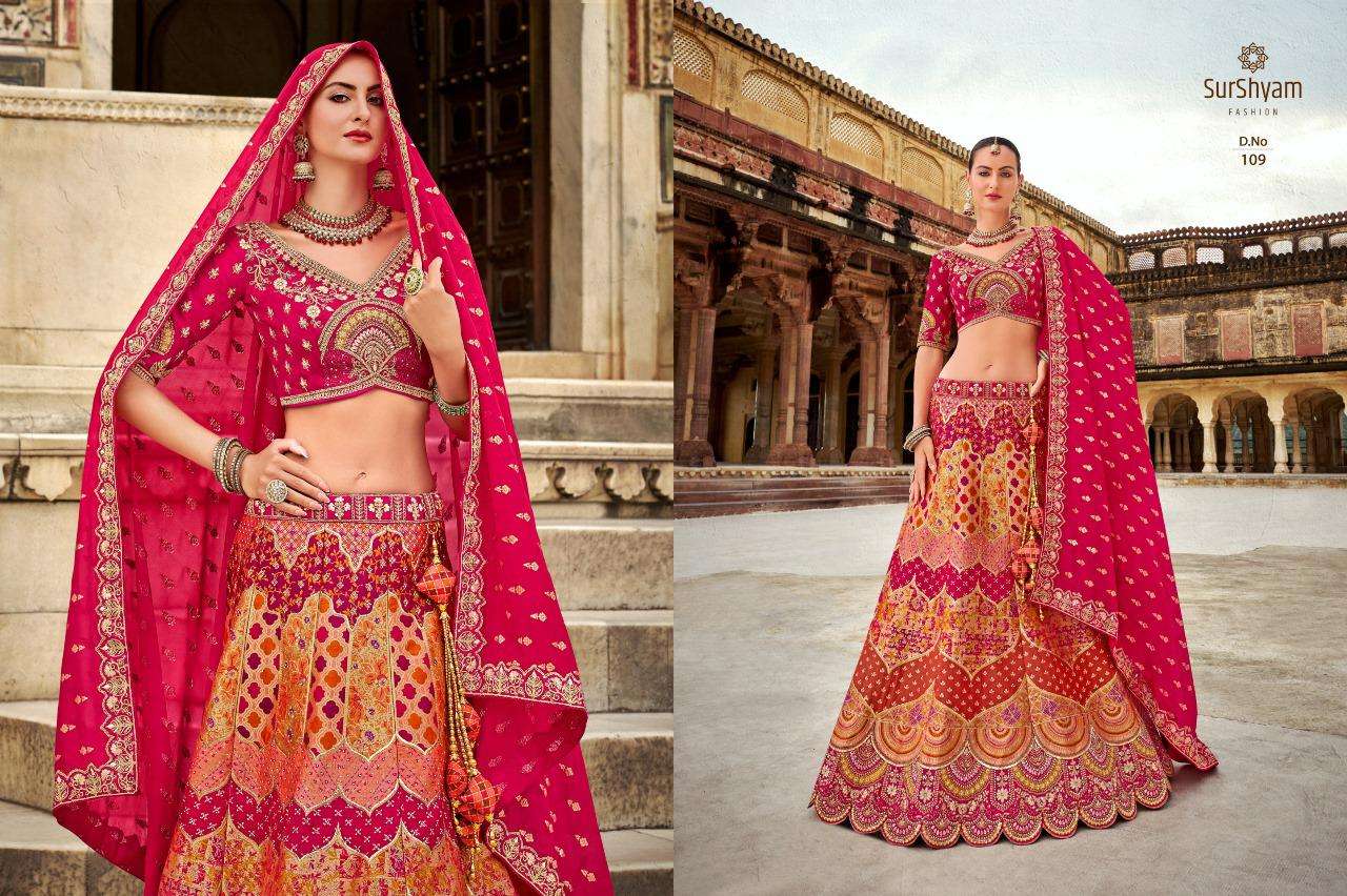 Banarasi silk Semi-Stitched Lehenga choli