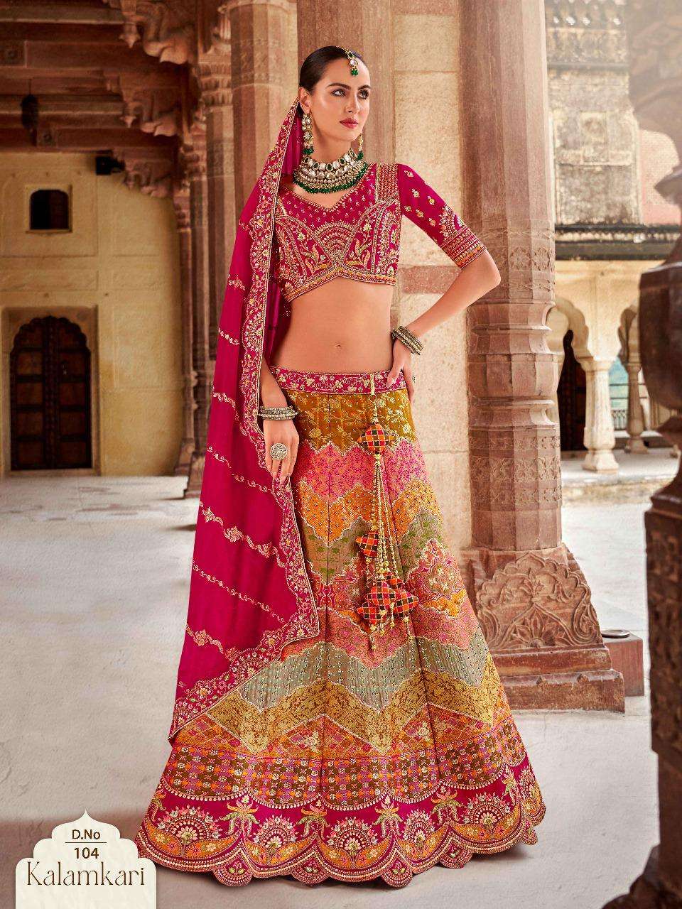 Banarasi silk Semi-Stitched Lehenga choli