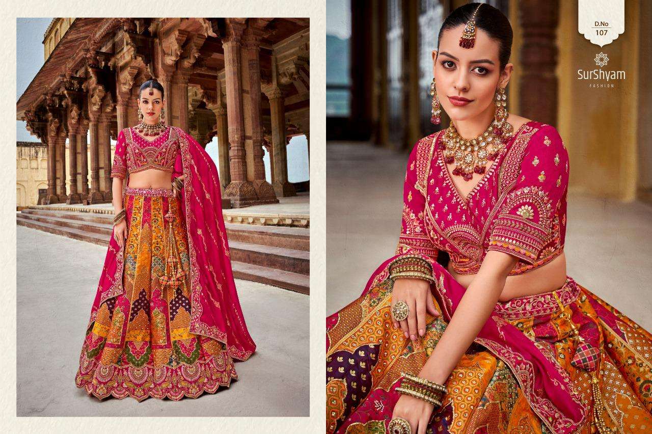 Banarasi silk Semi-Stitched Lehenga choli