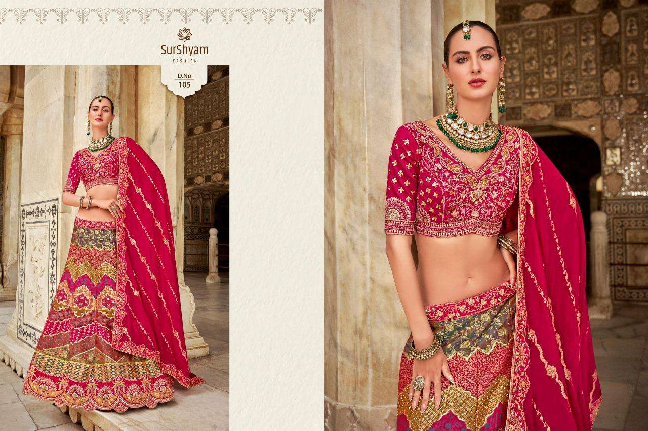 Banarasi silk Semi-Stitched Lehenga choli