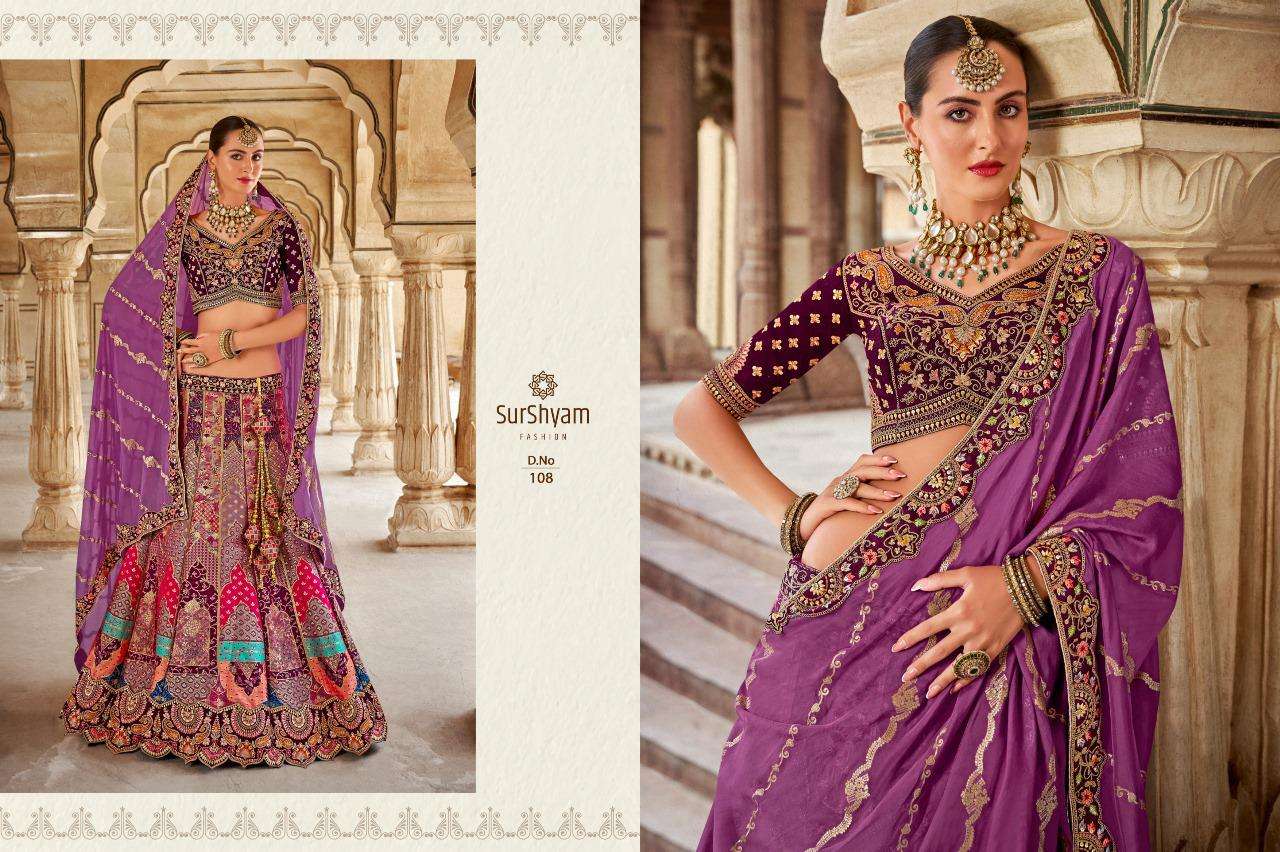 Banarasi silk Semi-Stitched Lehenga choli