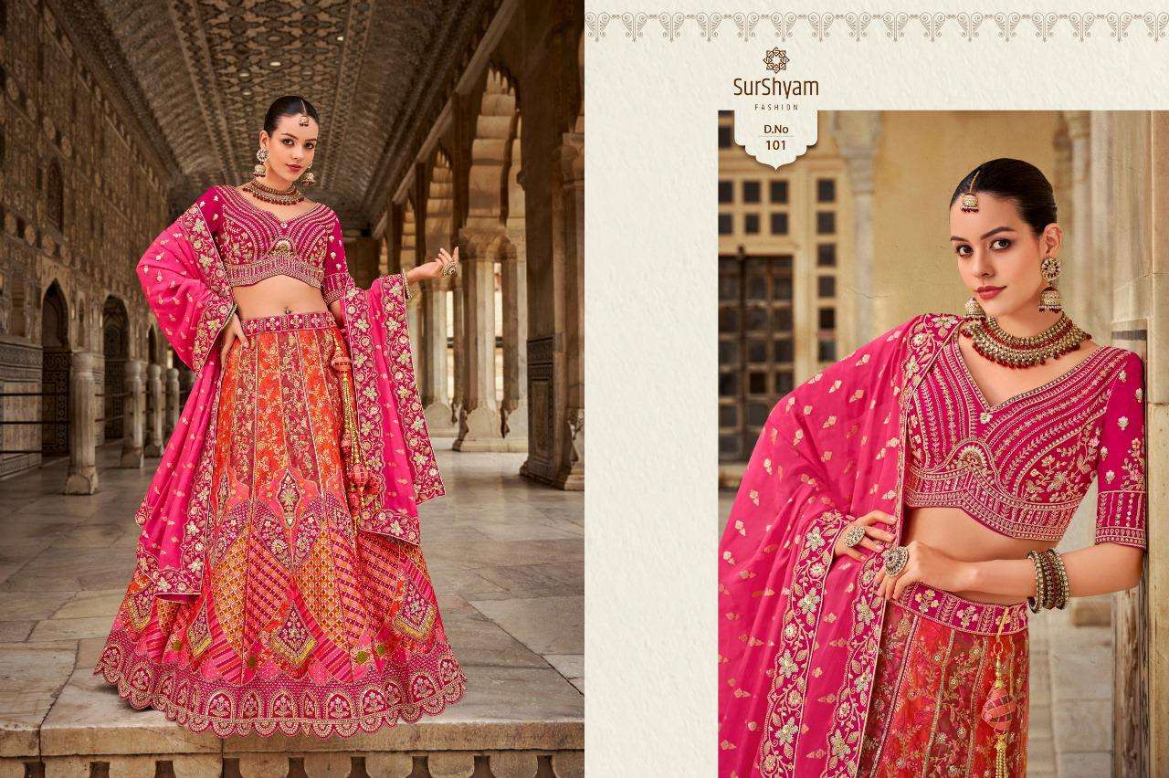 Banarasi silk Semi-Stitched Lehenga choli