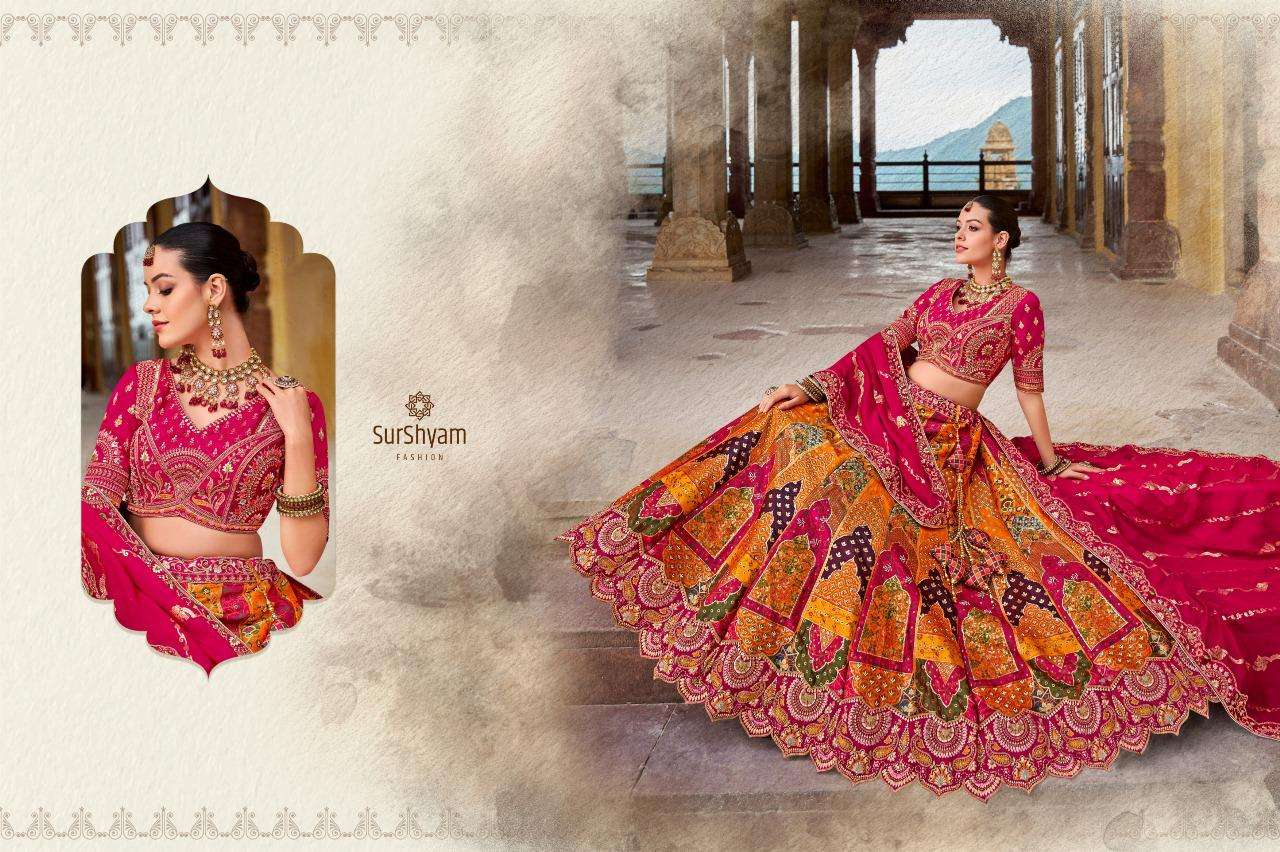 Banarasi silk Semi-Stitched Lehenga choli