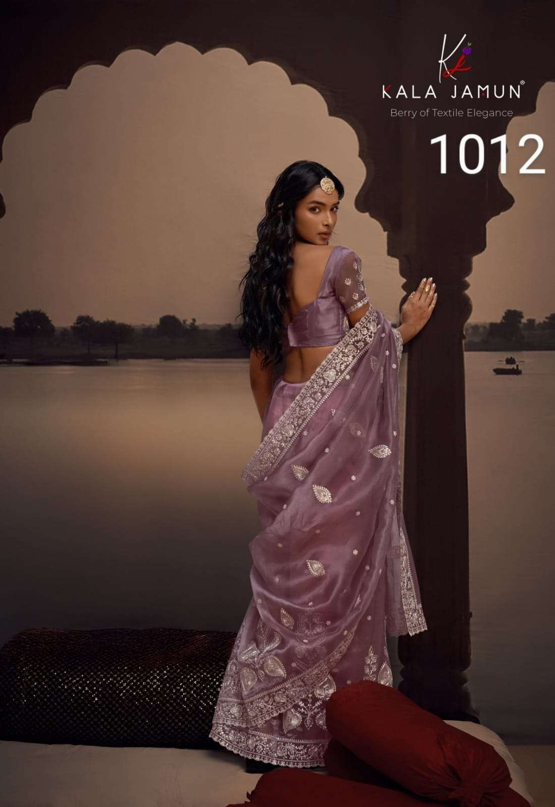 Kala Jamun Kora Heavy Wedding Wear Designer Saree