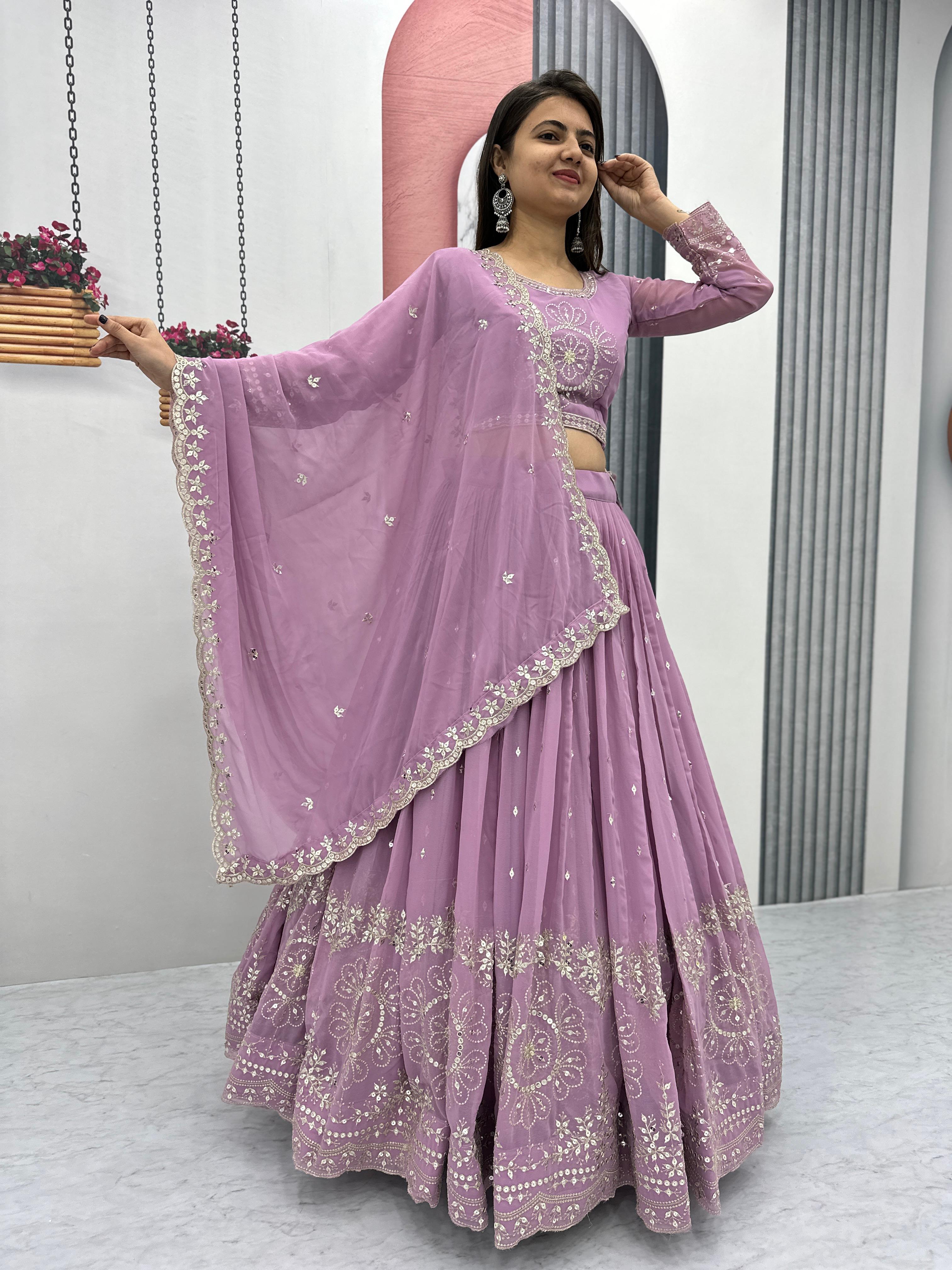 New Launching Embroidered Lehenga Choli👗