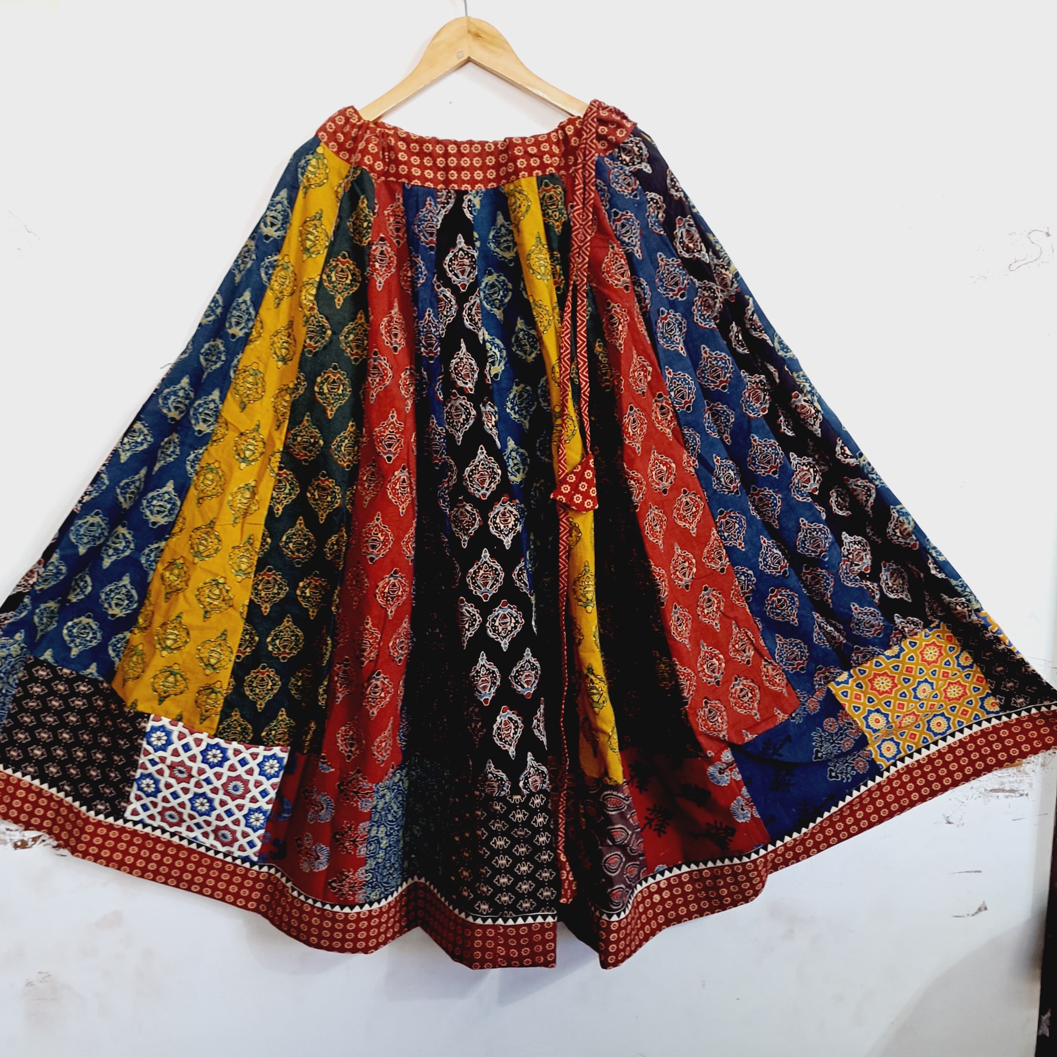 New ajrakh nutrural print mix and match kali skirts 😍*