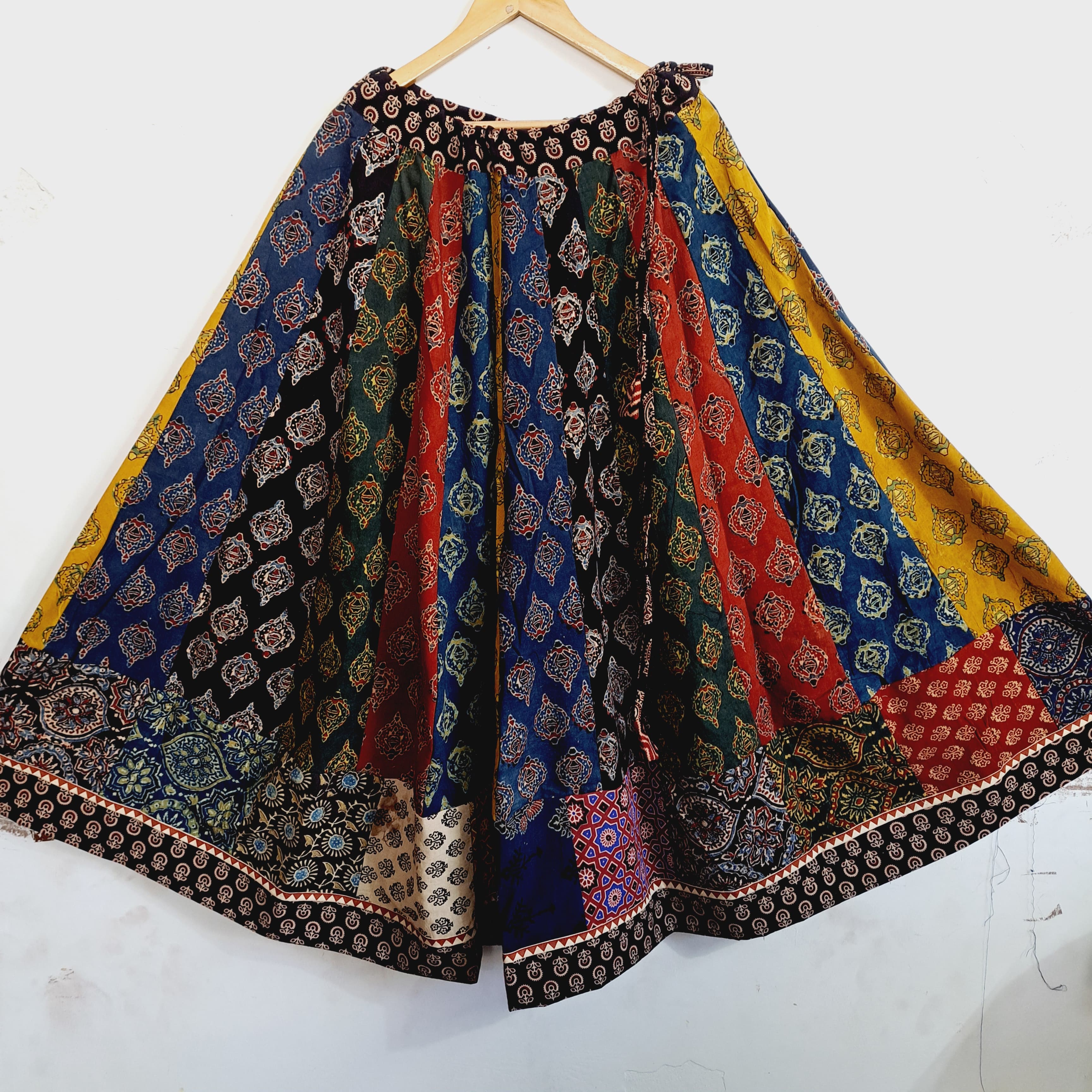 New ajrakh nutrural print mix and match kali skirts 😍*