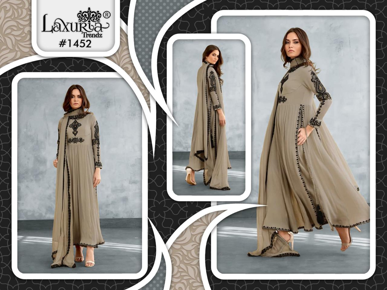 Designer Long Tunic* with *Gorgeous Embroidered Long Length Tunic N *Glamours * paired With Pant &amp; Embroidered Organza Dupatta*...