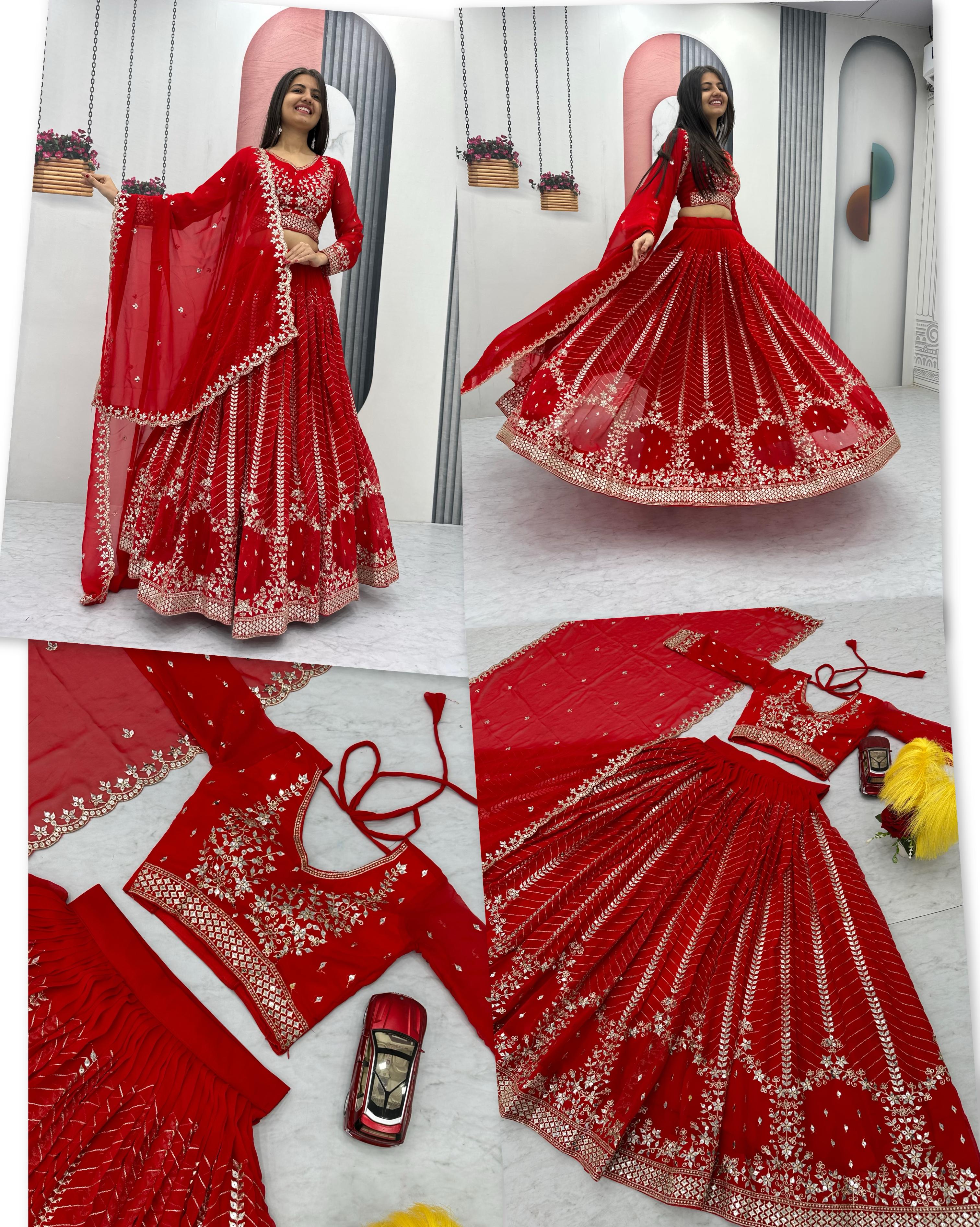 Launching Embroidered Lehenga Choli👗💌