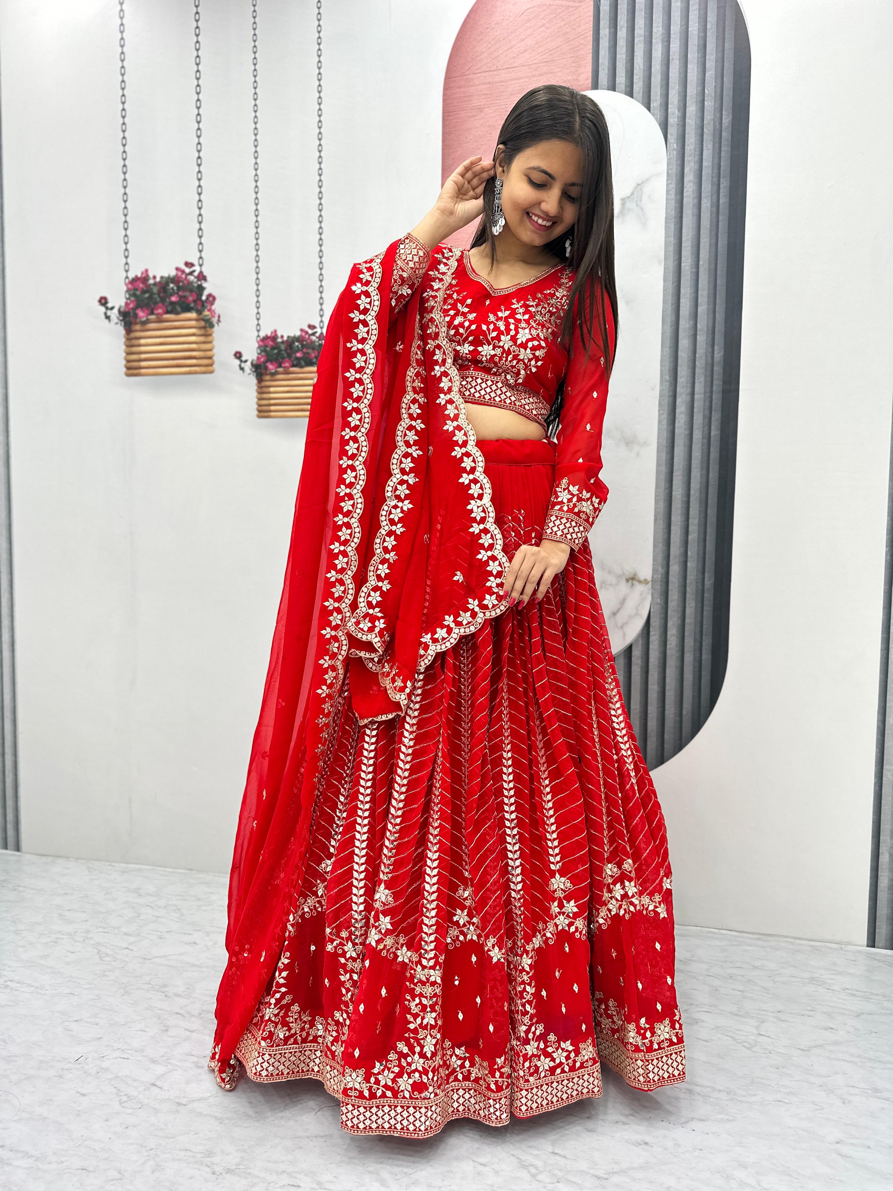 Launching Embroidered Lehenga Choli👗💌