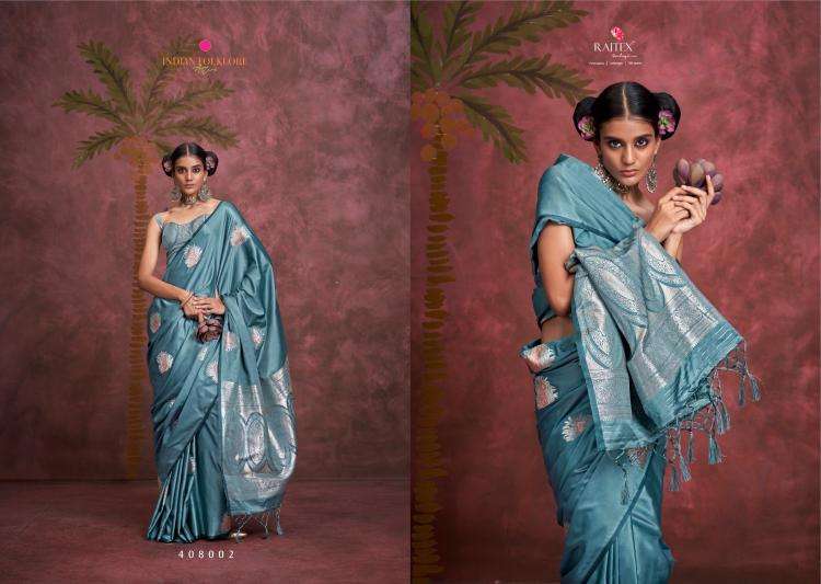 Rajtex Kirtan Two Tone Handloom Weaving Heavy Look saree&nbsp;