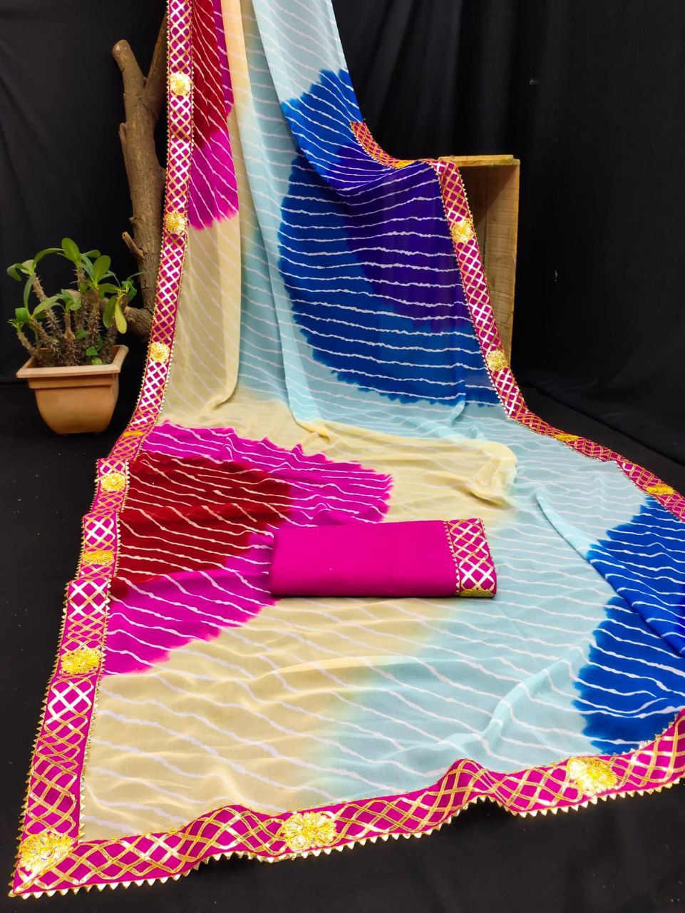 New collections with gota borders TRADITIONAL COLOURS*