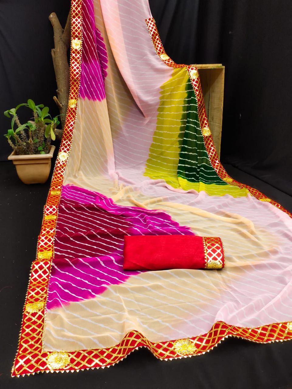 New collections with gota borders TRADITIONAL COLOURS*