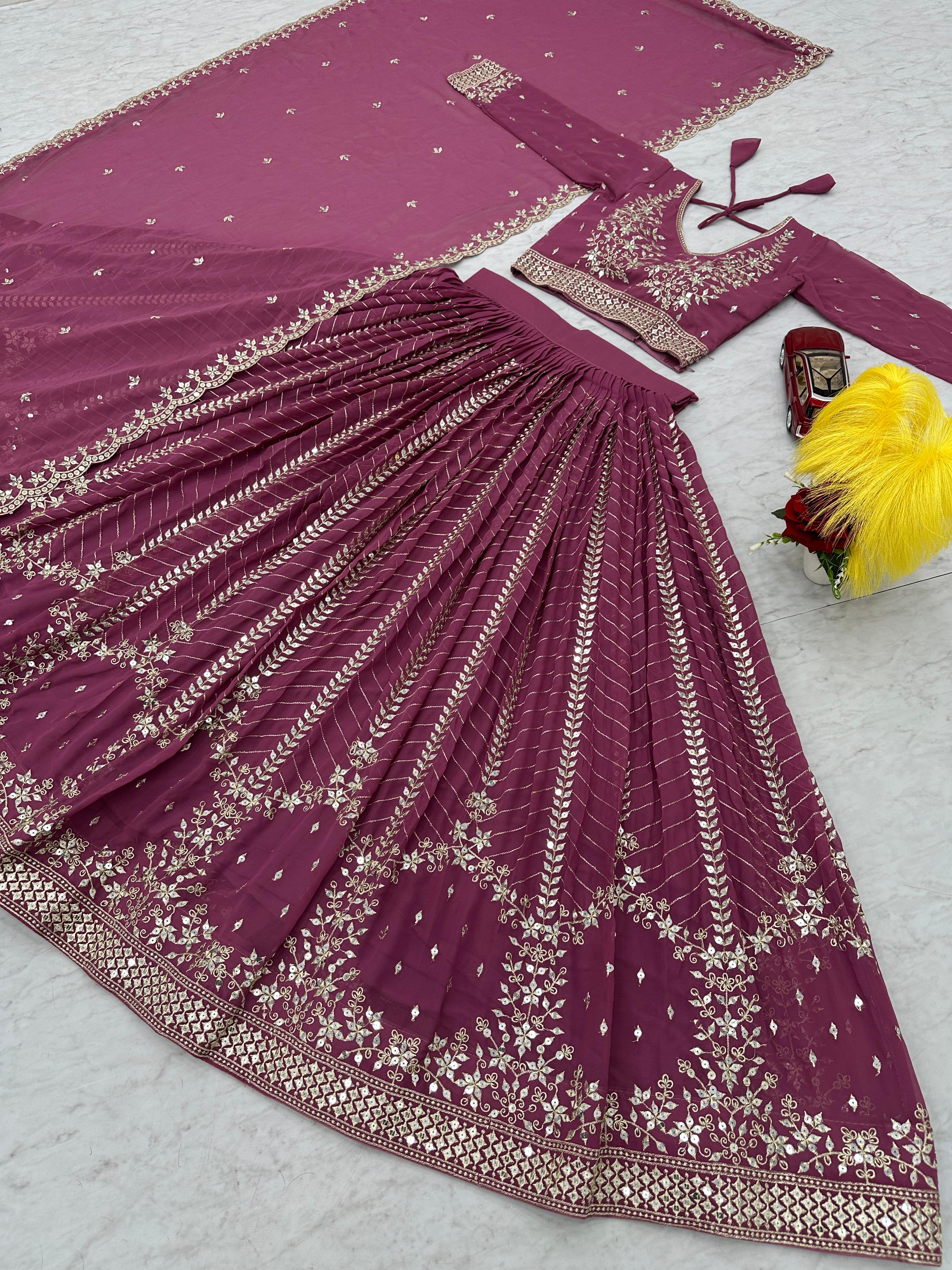 Launching Embroidered Lehenga Choli👗💌