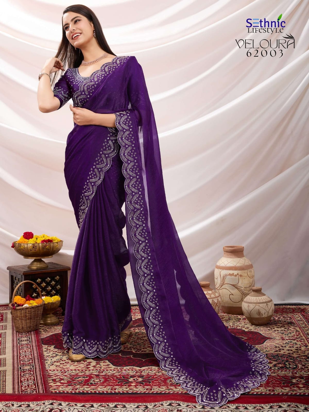 Chiffon Saree Collection For Women .