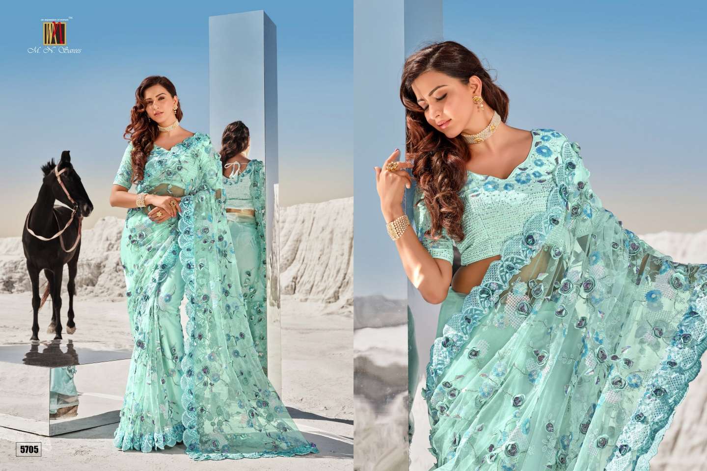 Mn Sequince Hit Series Bollywood Type Heavy Saree