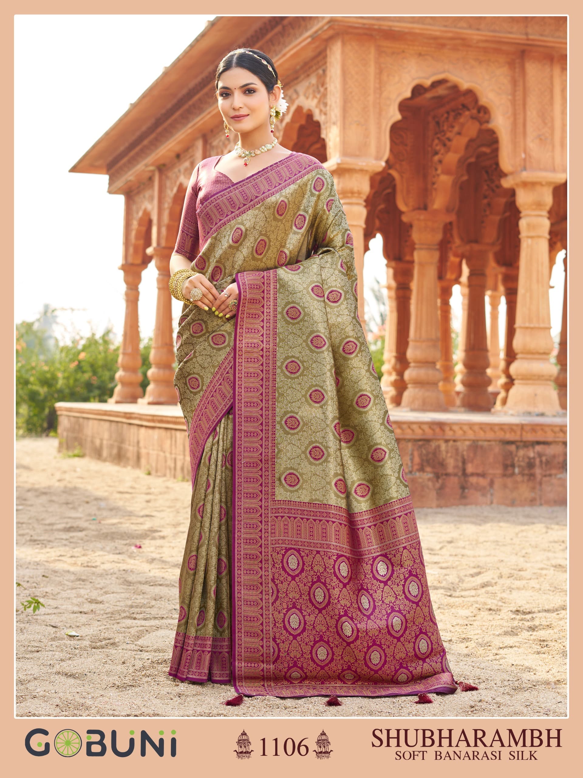 Soft Banarasi Silk With Beautiful Zari Weaving*