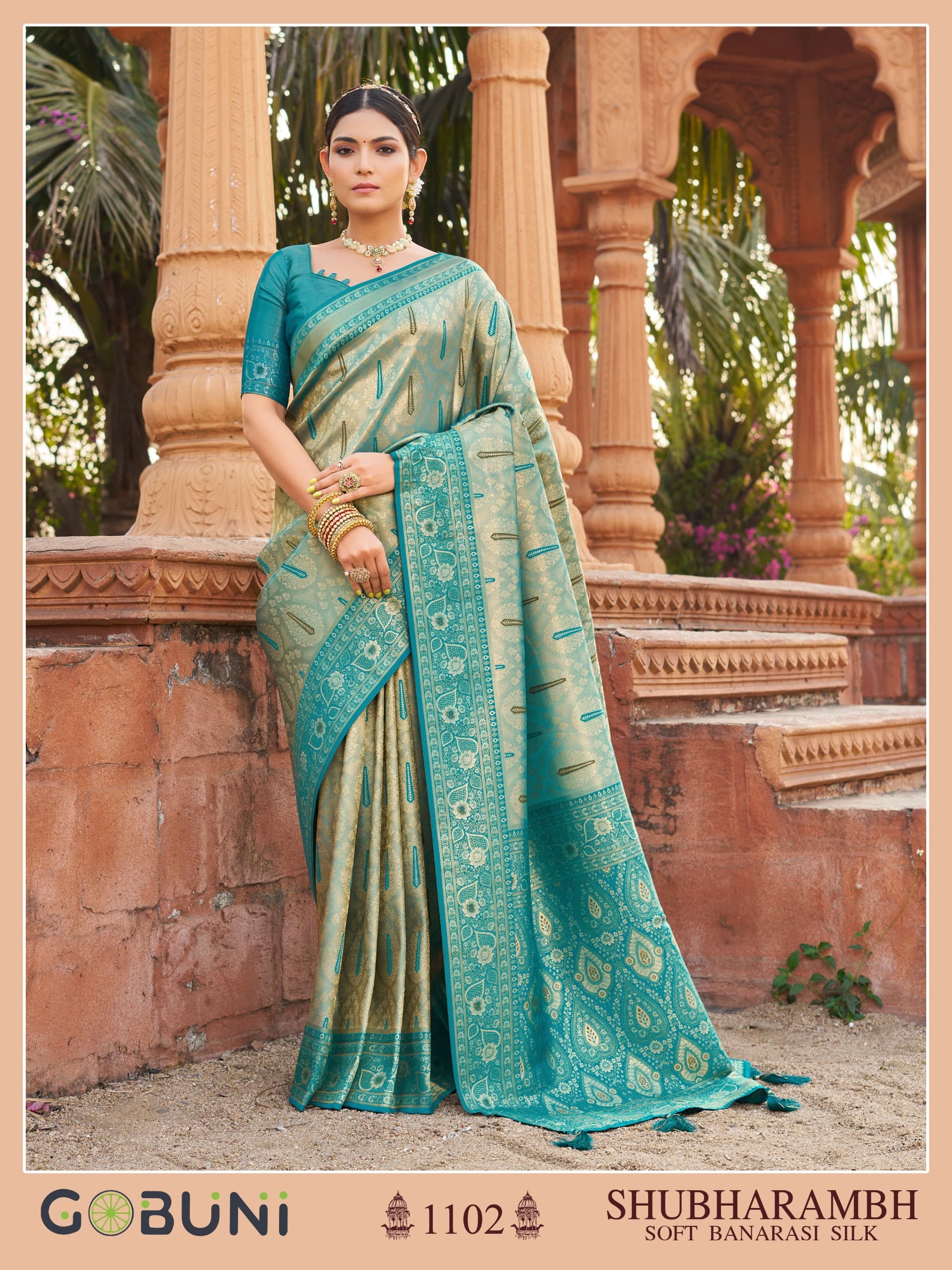 Soft Banarasi Silk With Beautiful Zari Weaving*