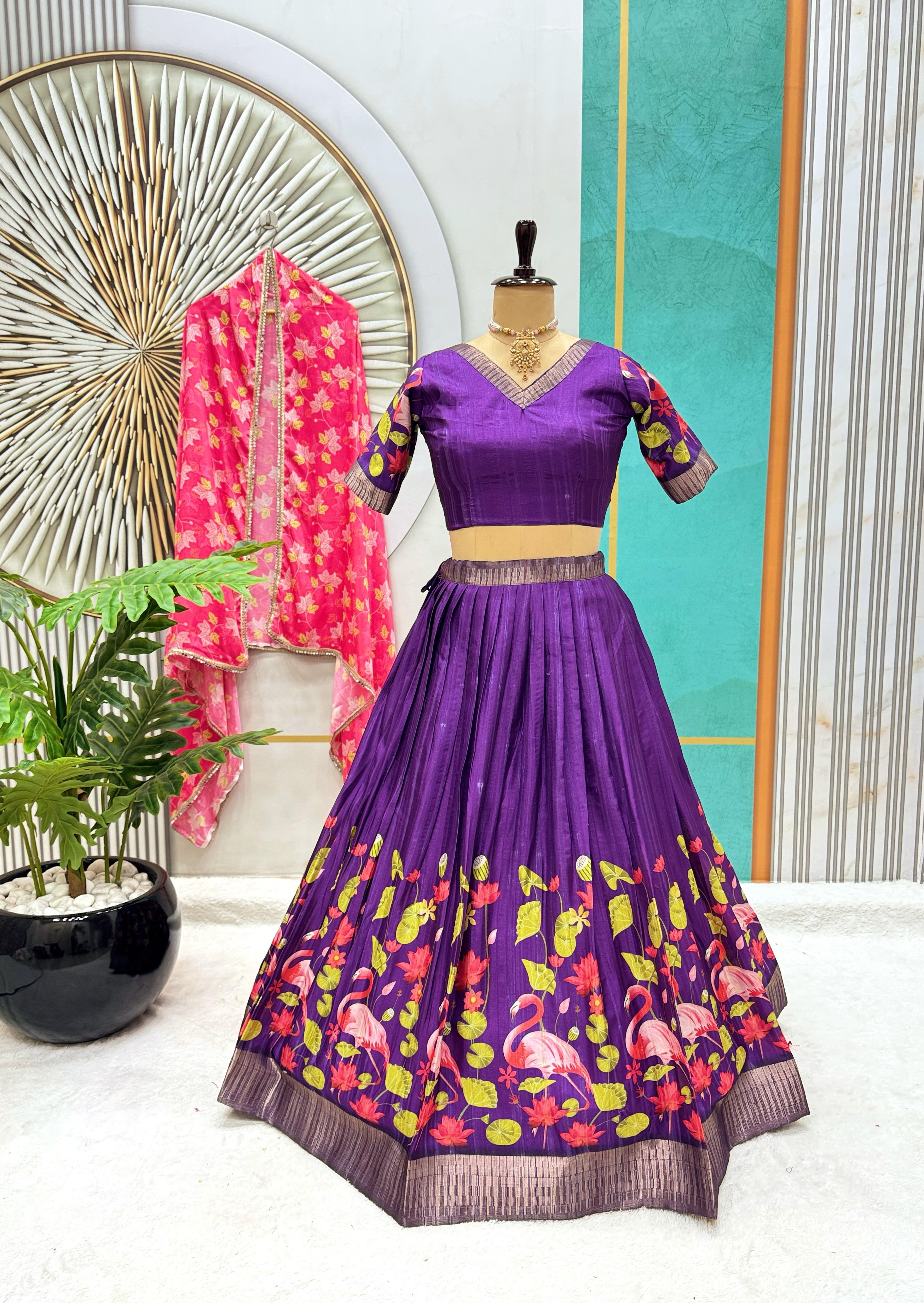 Introducing Most Trending Fully Stitched Lehenga Choli